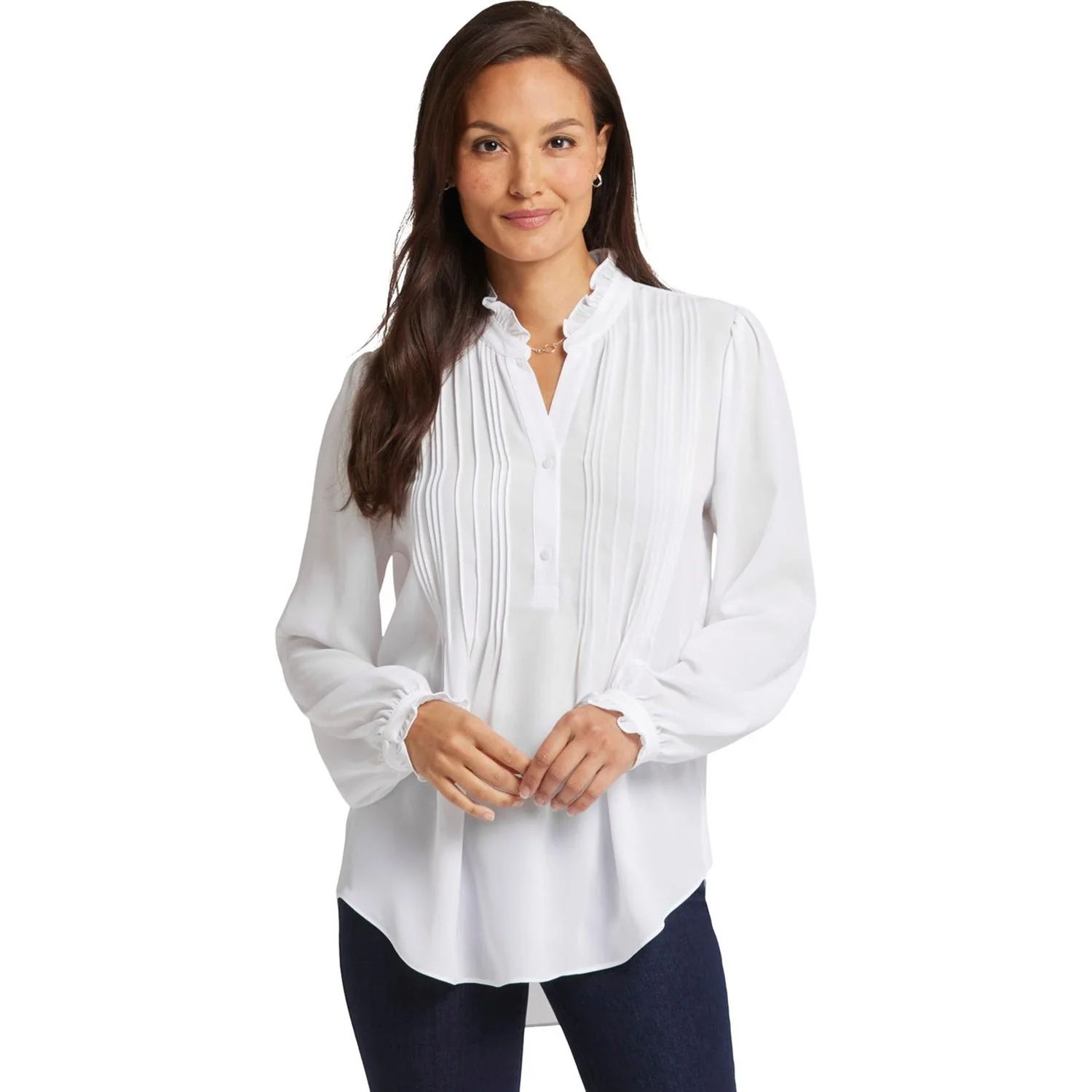 NYDJ - Womens Pleated Front Tunic - Image 4
