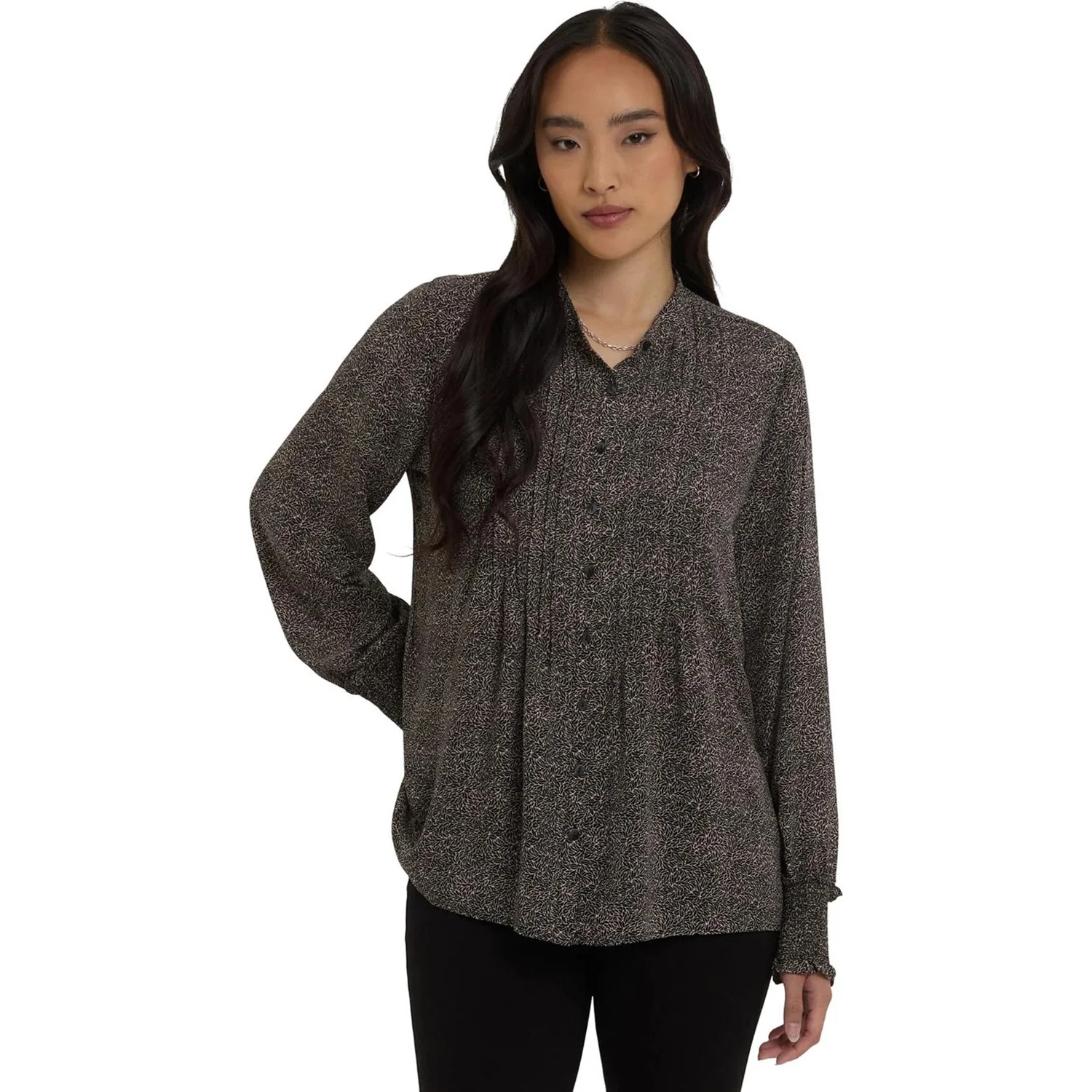 NYDJ - Womens Pleated Peasant Blouse - Image 3
