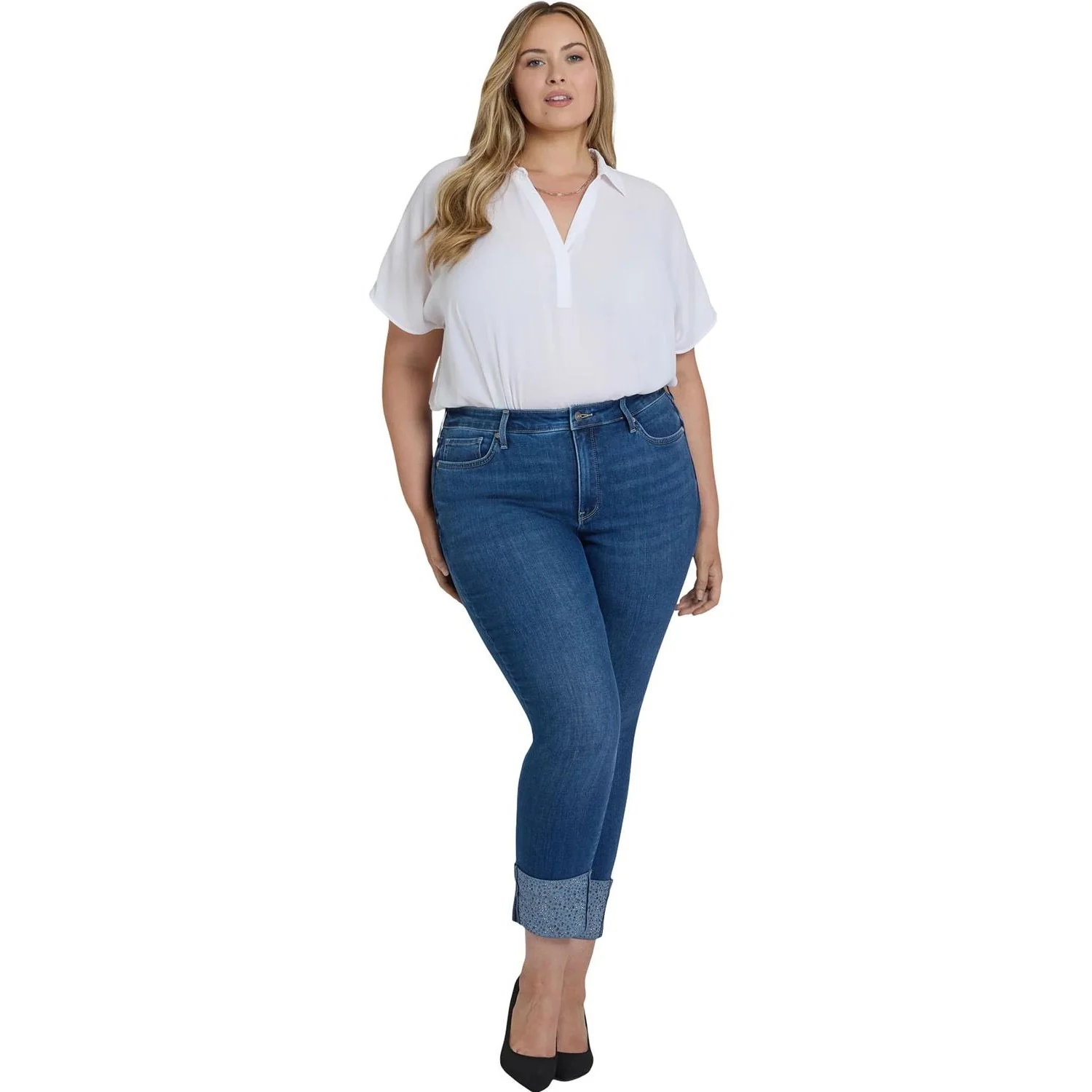 NYDJ - Womens Plus Size Sheri Slim Ankle Jeans