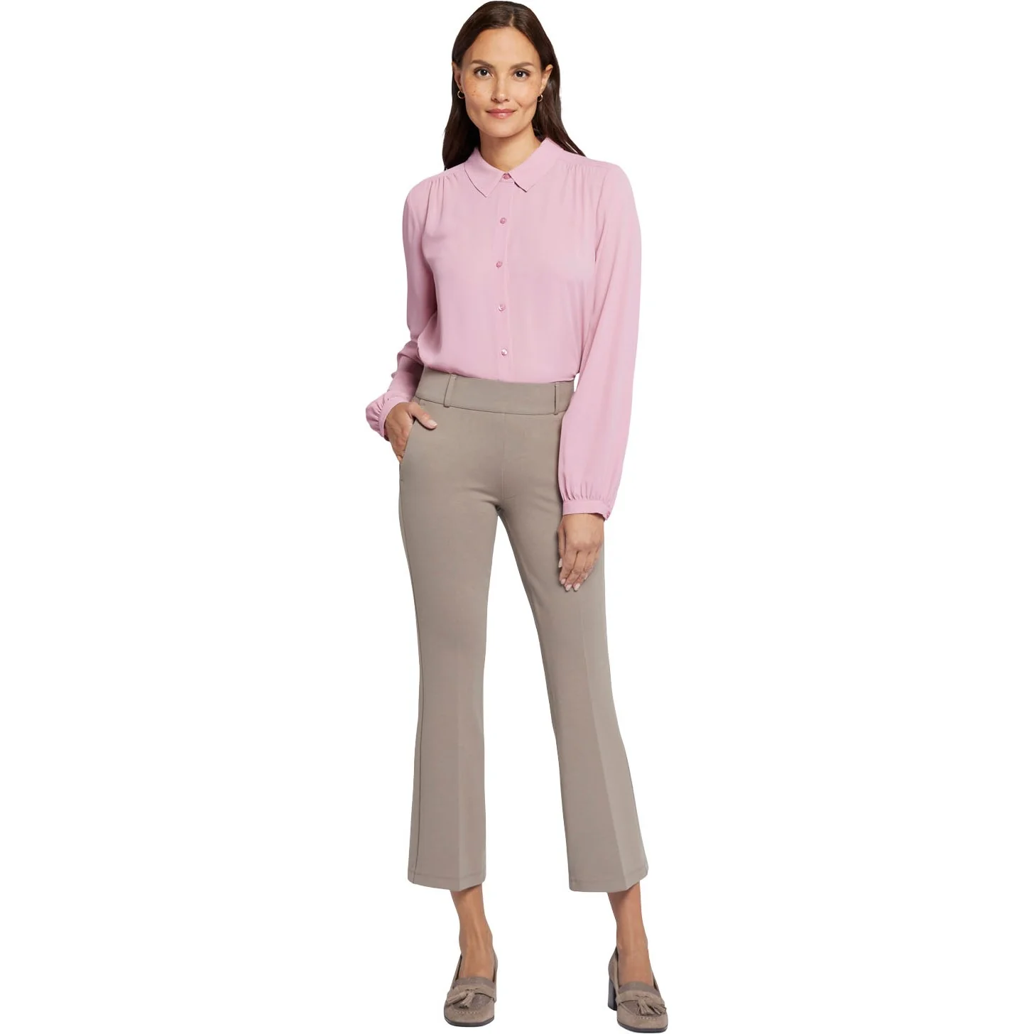 NYDJ - Womens Pull-On Flared Ankle Trouser Pants - Image 2