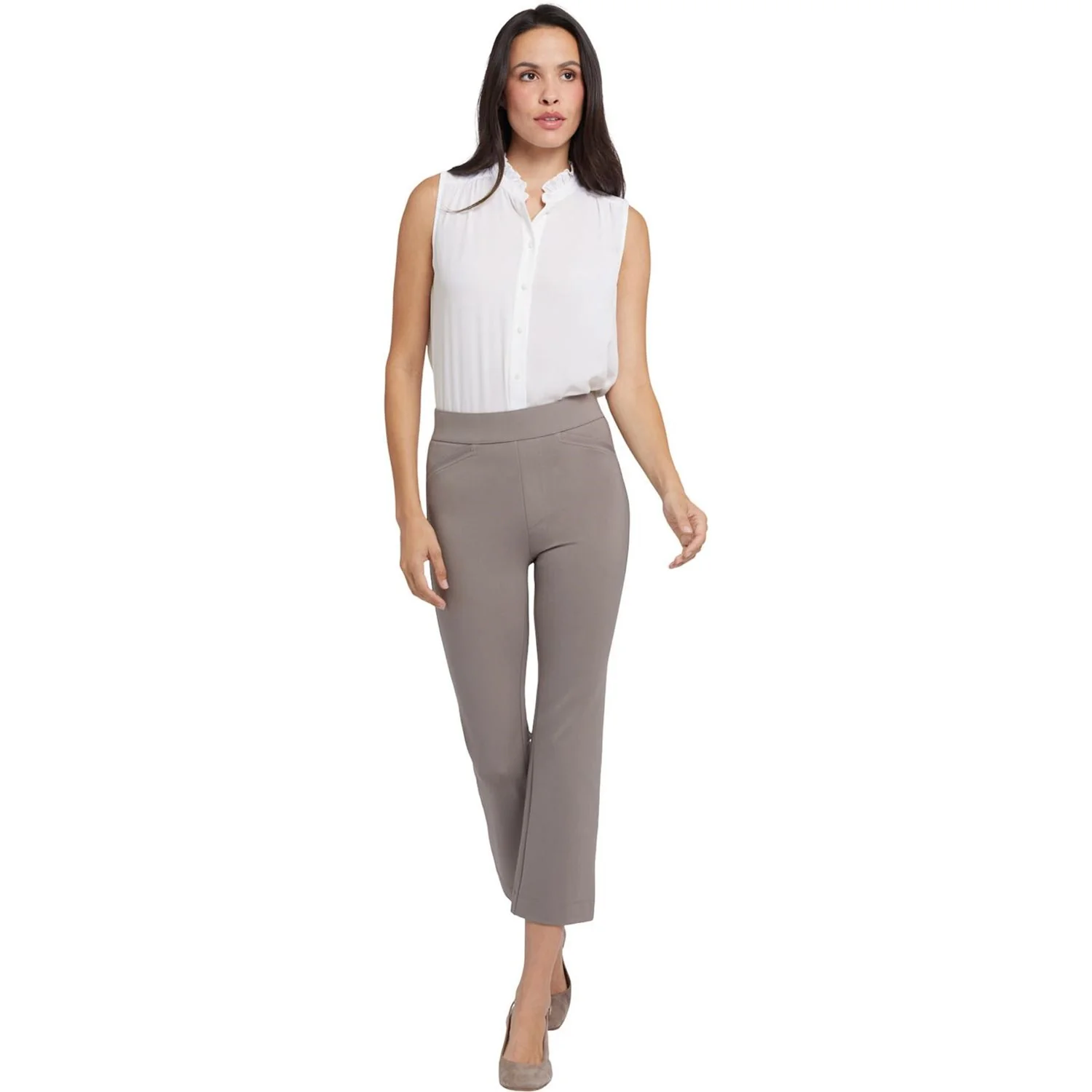 NYDJ - Womens Pull-On Straight Crop Pants - Image 2