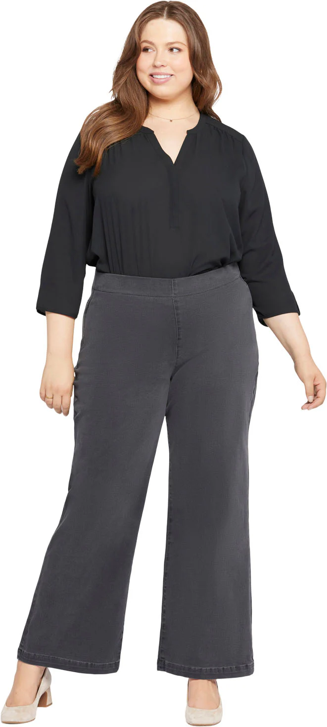 NYDJ - Womens Pull-On Teresa Wide Leg Jeans - Image 2
