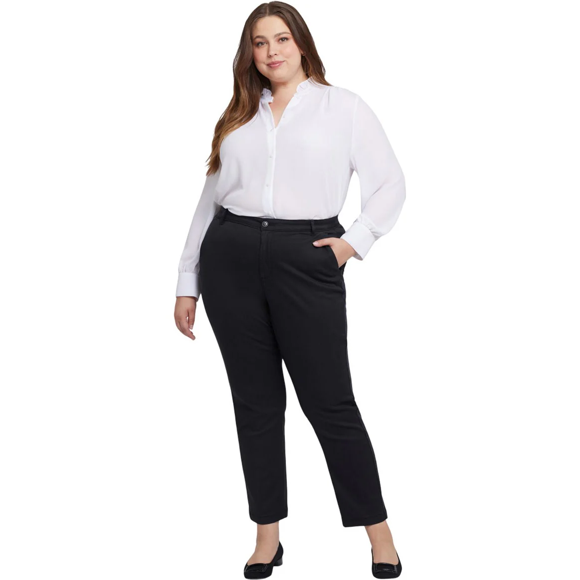 NYDJ - Womens Sadie Slim Pants In Plus Size - Image 2