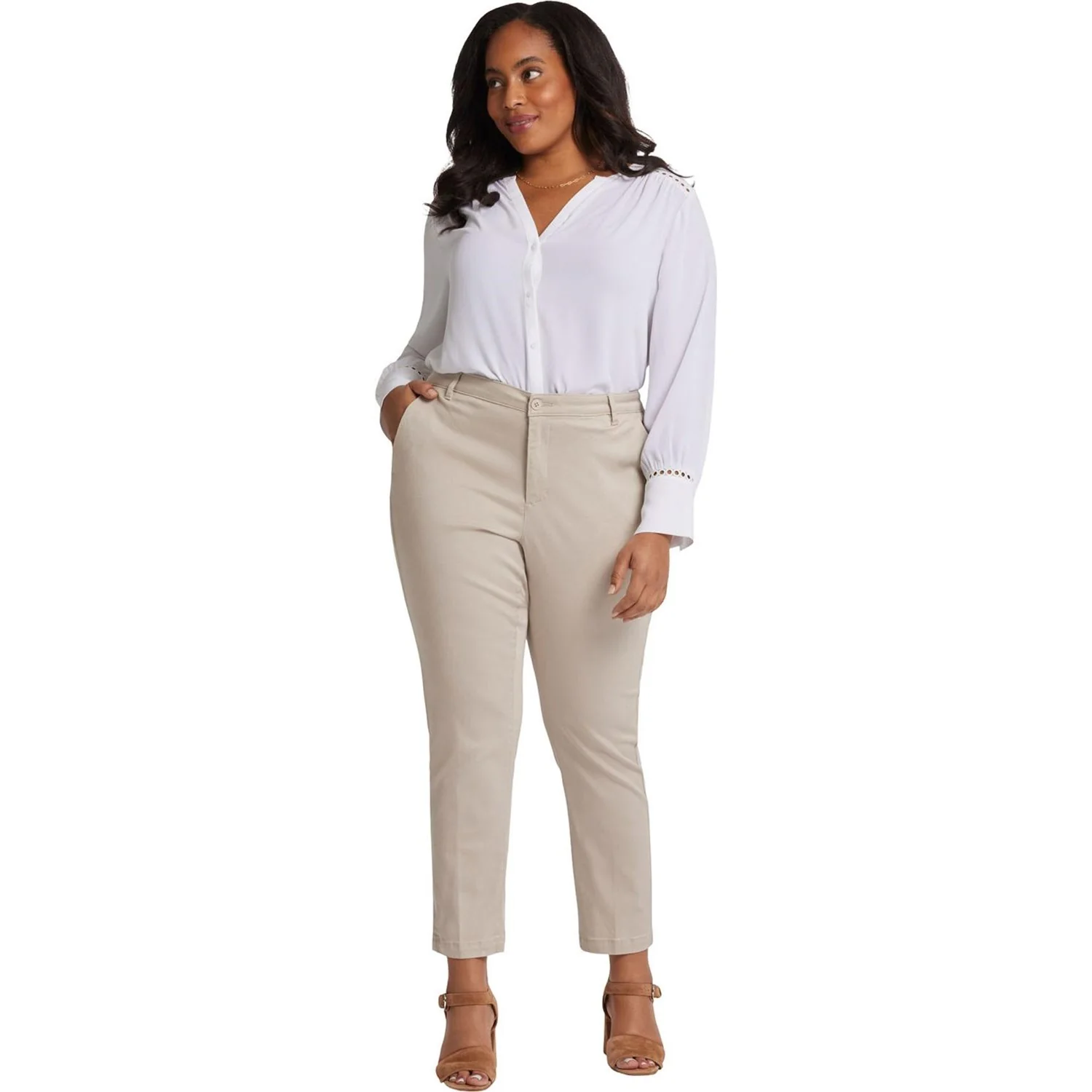 NYDJ - Womens Sadie Slim Pants In Plus Size - Image 4