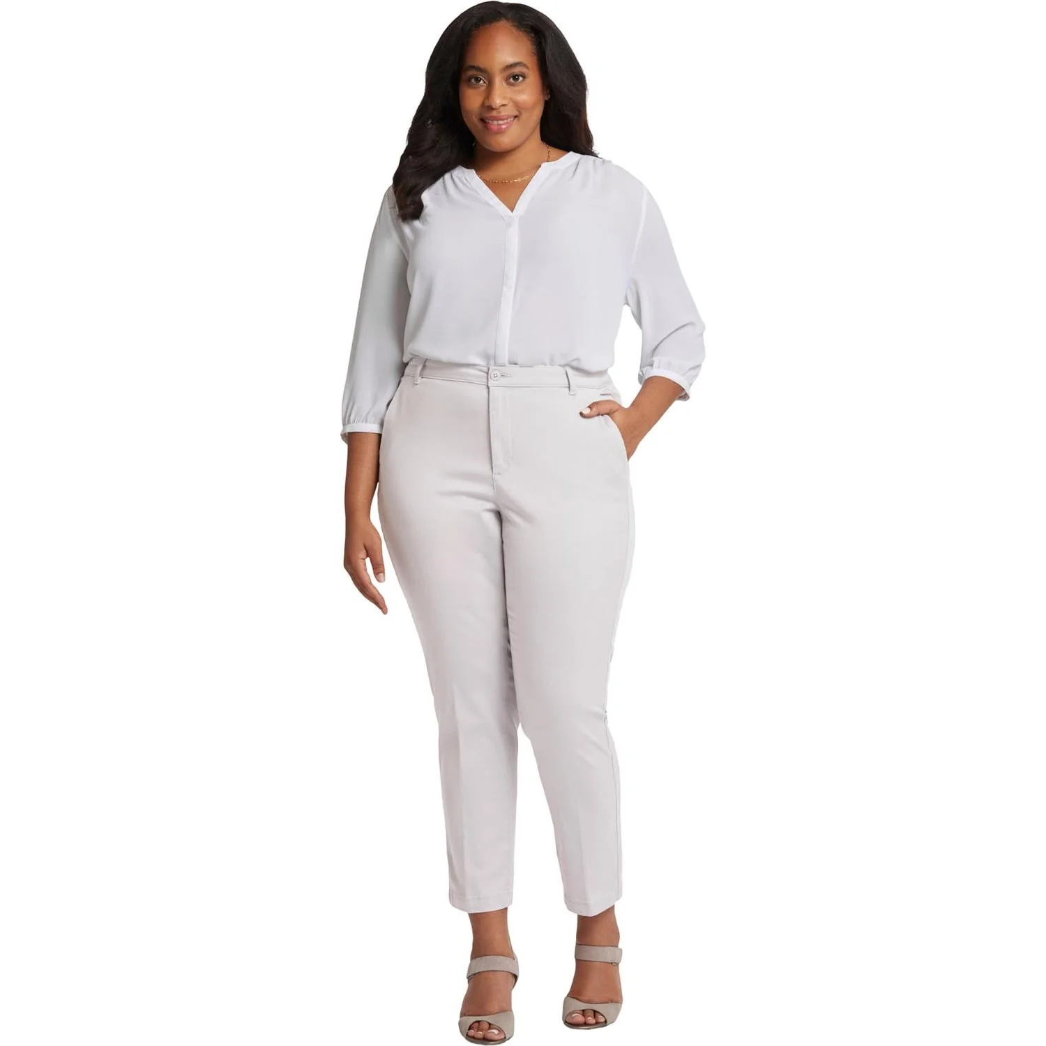 NYDJ - Womens Sadie Slim Pants In Plus Size - Image 5