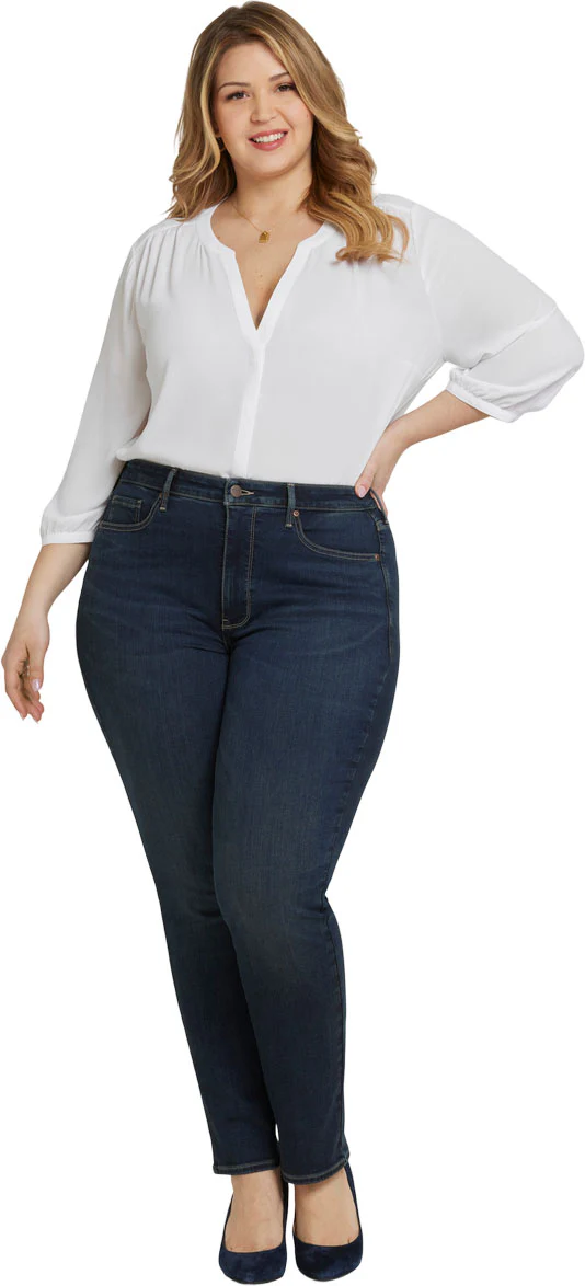 NYDJ - Womens Sheri Slim Jeans In Plus Size - Image 2