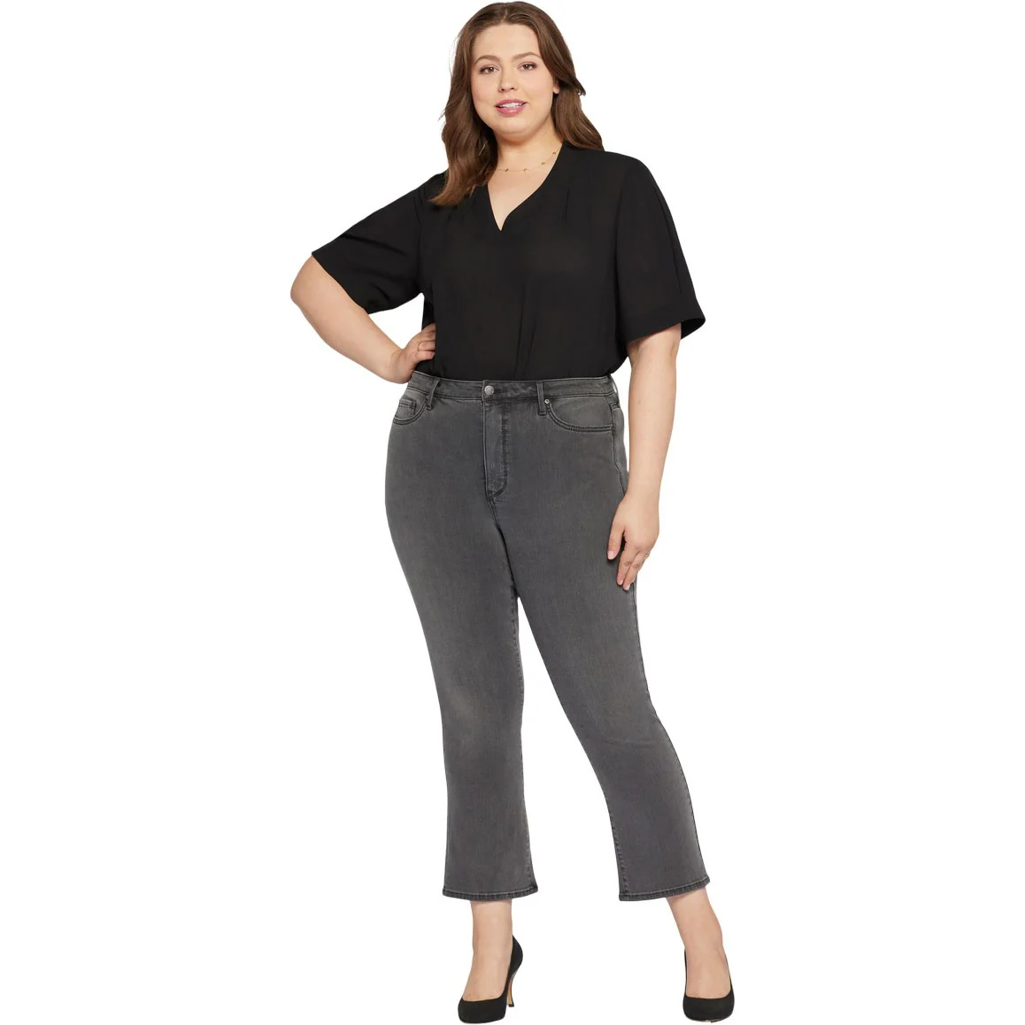 NYDJ - Womens Slim Bootcut Ankle Jeans