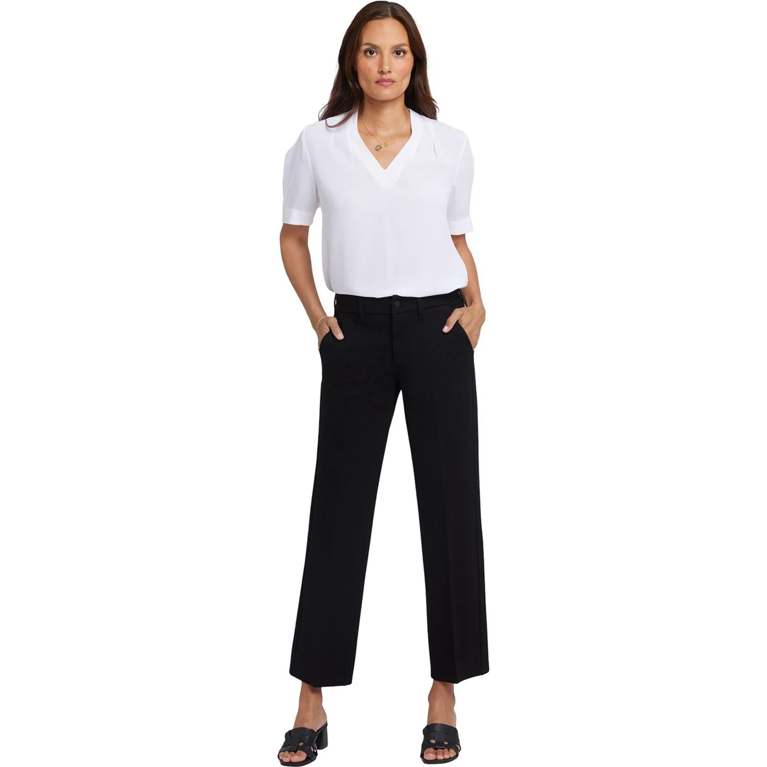 NYDJ - Womens Straight Trouser Pants