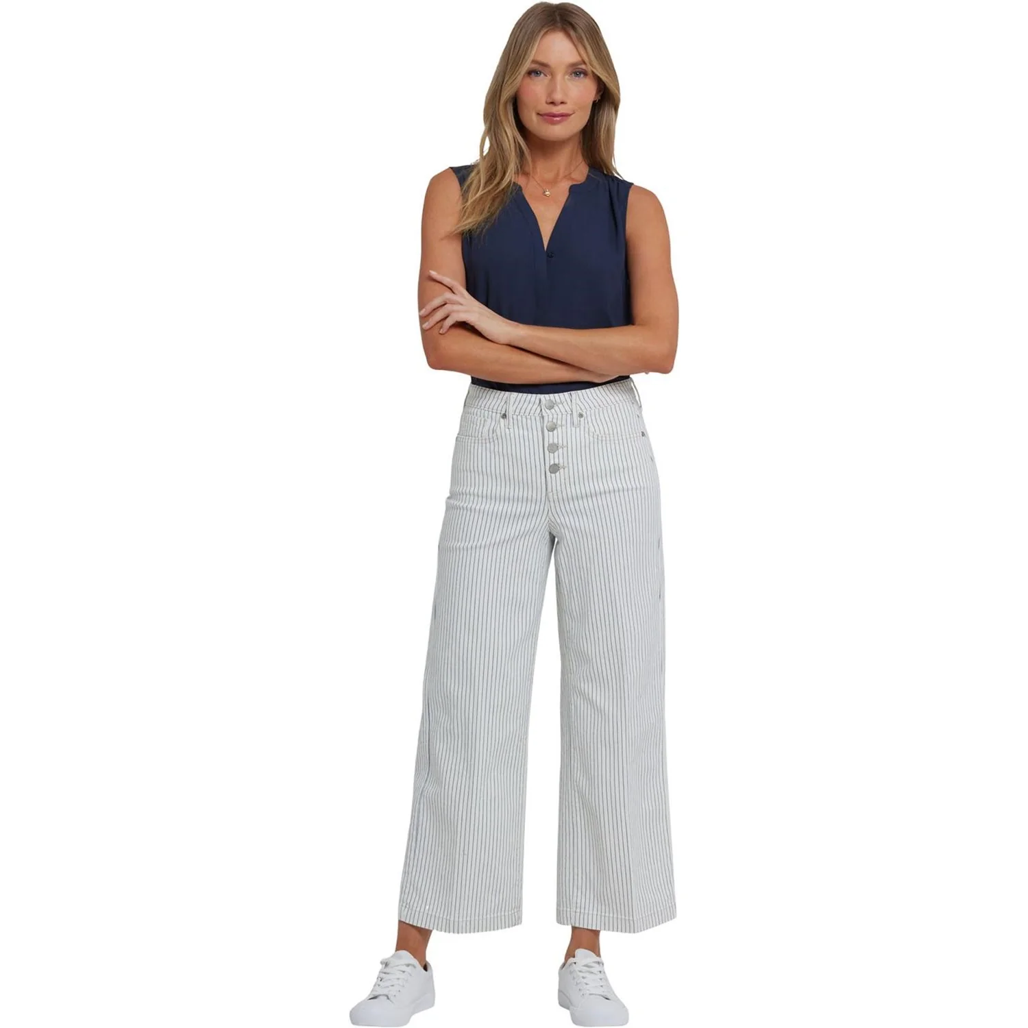 NYDJ - Womens Teresa Wide Leg Ankle Jeans