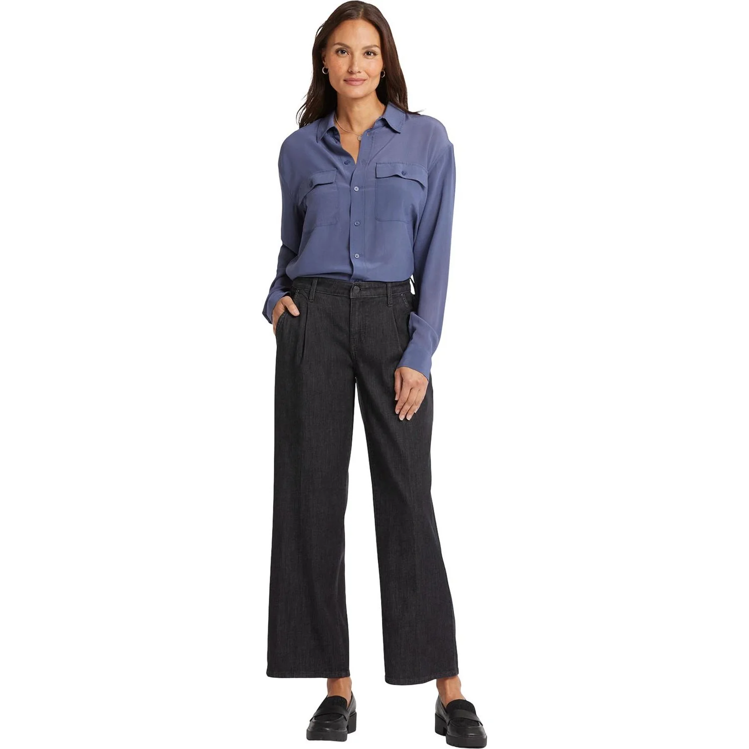 NYDJ - Womens Teresa Wide Leg Ankle Jeans