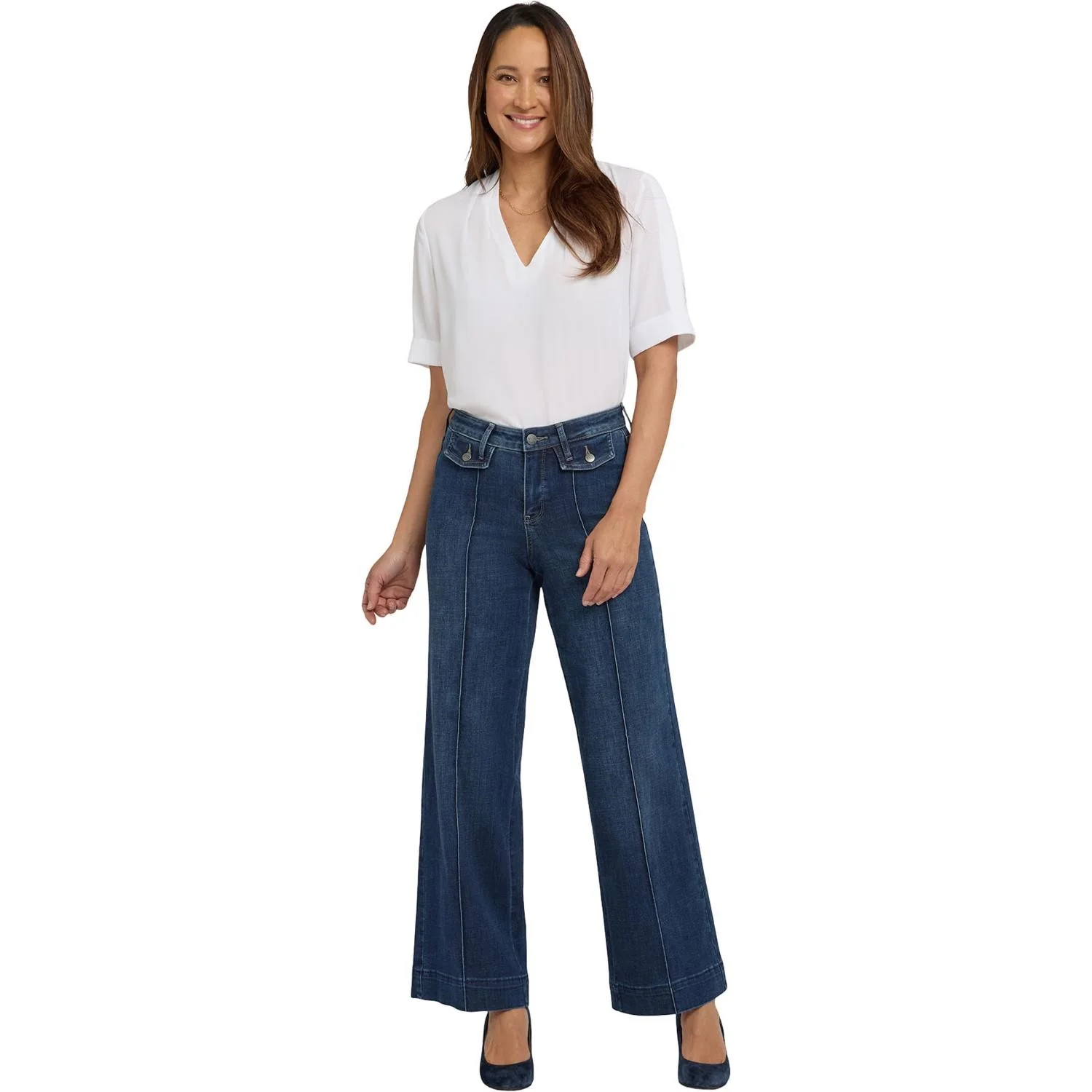 NYDJ - Womens Teresa Wide Leg Jeans
