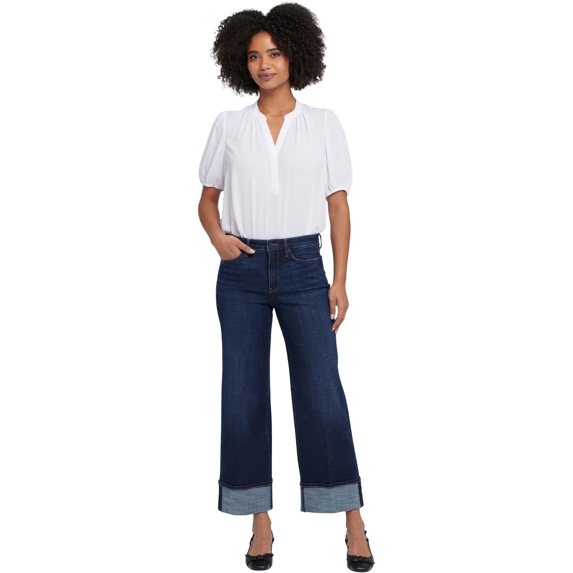 NYDJ - Womens Teresa Wide Leg Jeans