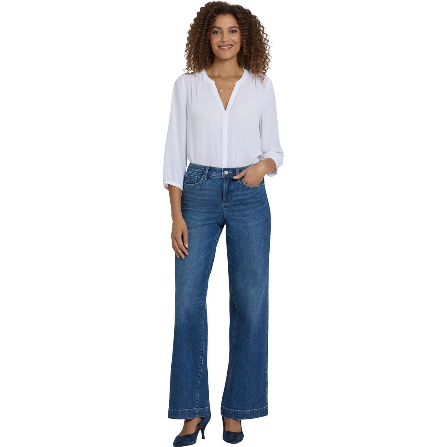 NYDJ - Womens Teresa Wide Leg Jeans
