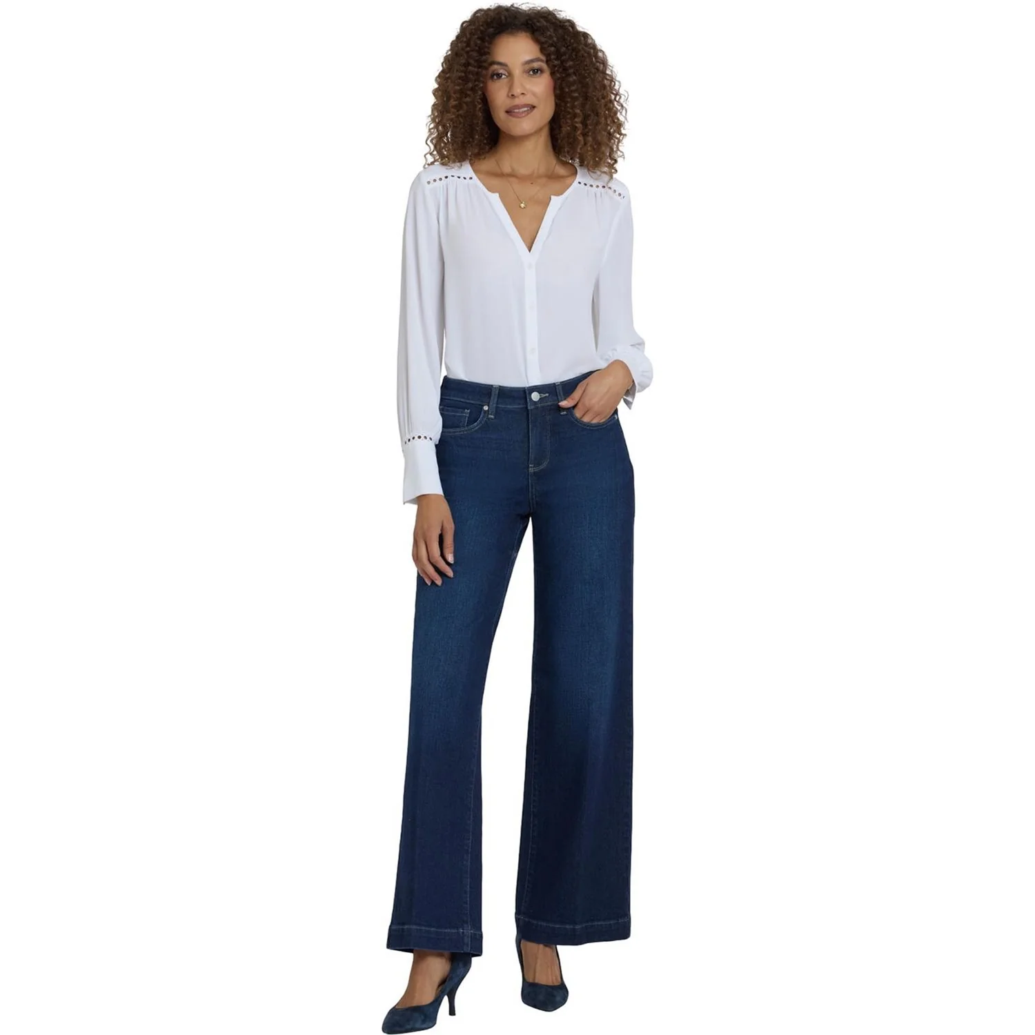 NYDJ - Womens Teresa Wide Leg Jeans - Image 2