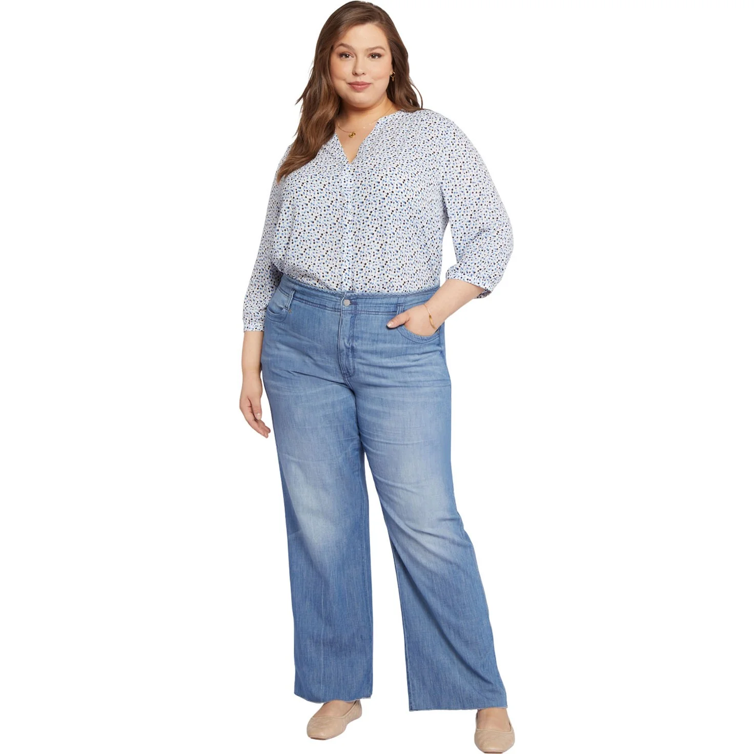 NYDJ - Womens Teresa Wide Leg Jeans