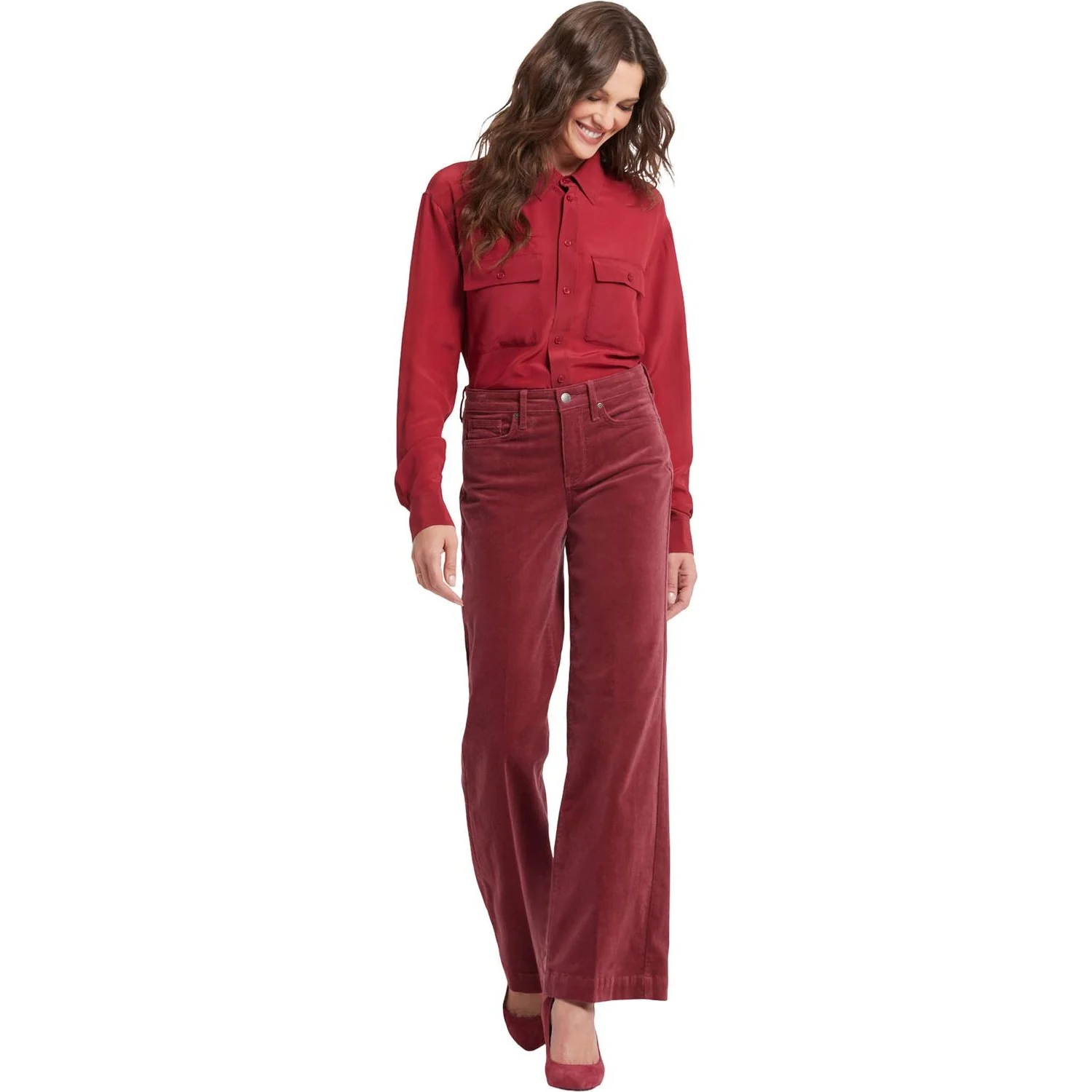 NYDJ - Womens Teresa Wide Leg Pants - Image 3