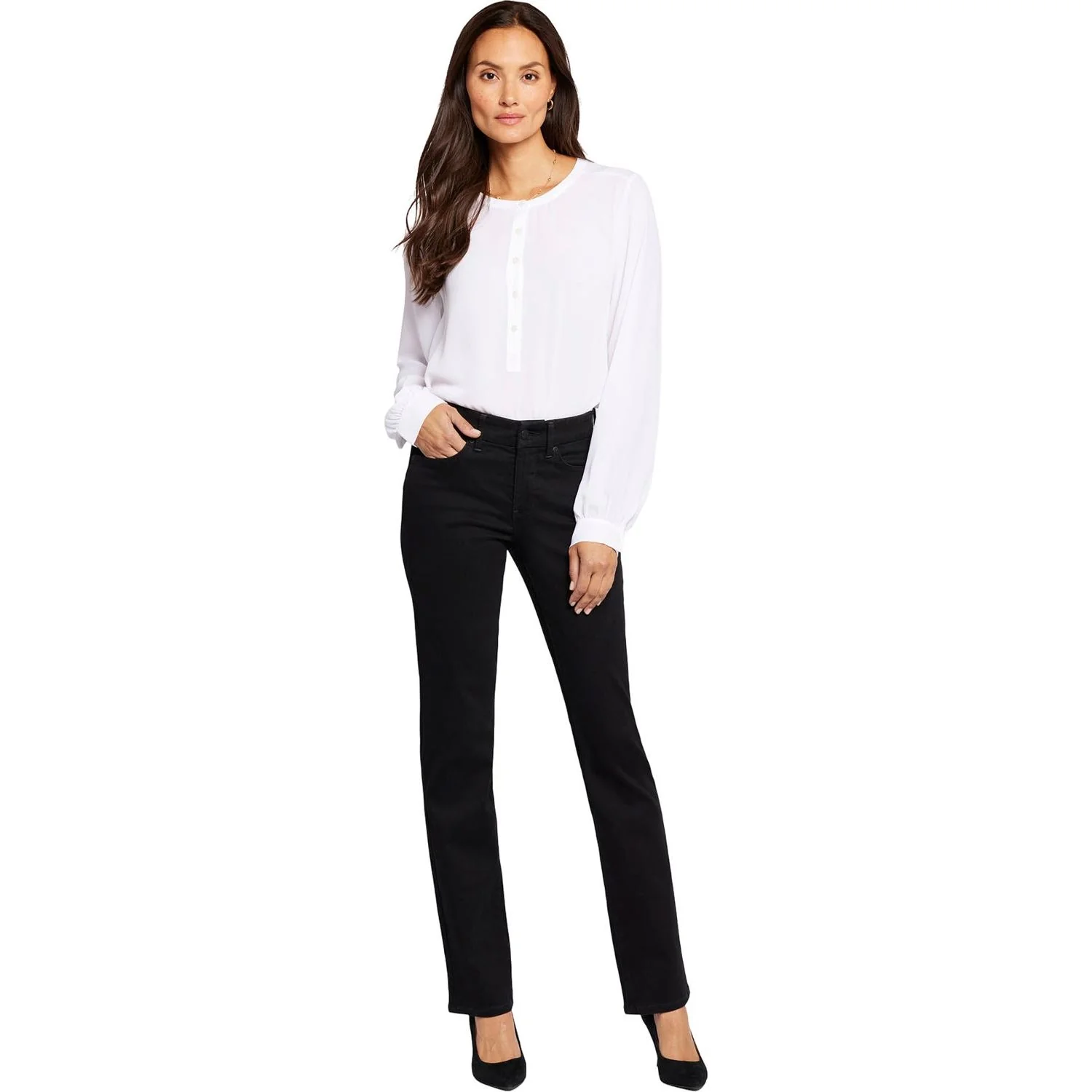 NYDJ - Womens Waist-Match™ Marilyn Straight Jeans In Petite