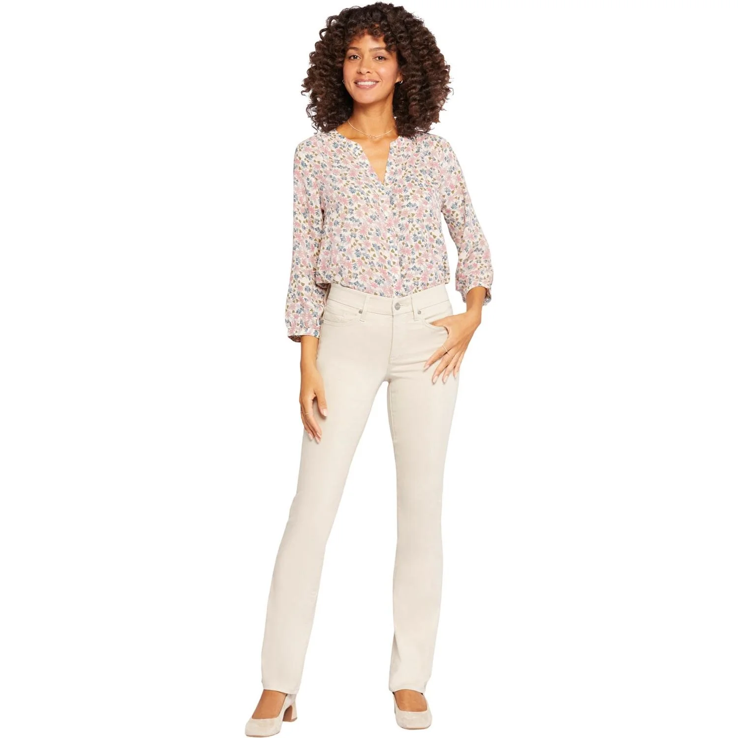 NYDJ - Womens Waist-Match™ Marilyn Straight Jeans In Petite - Image 2