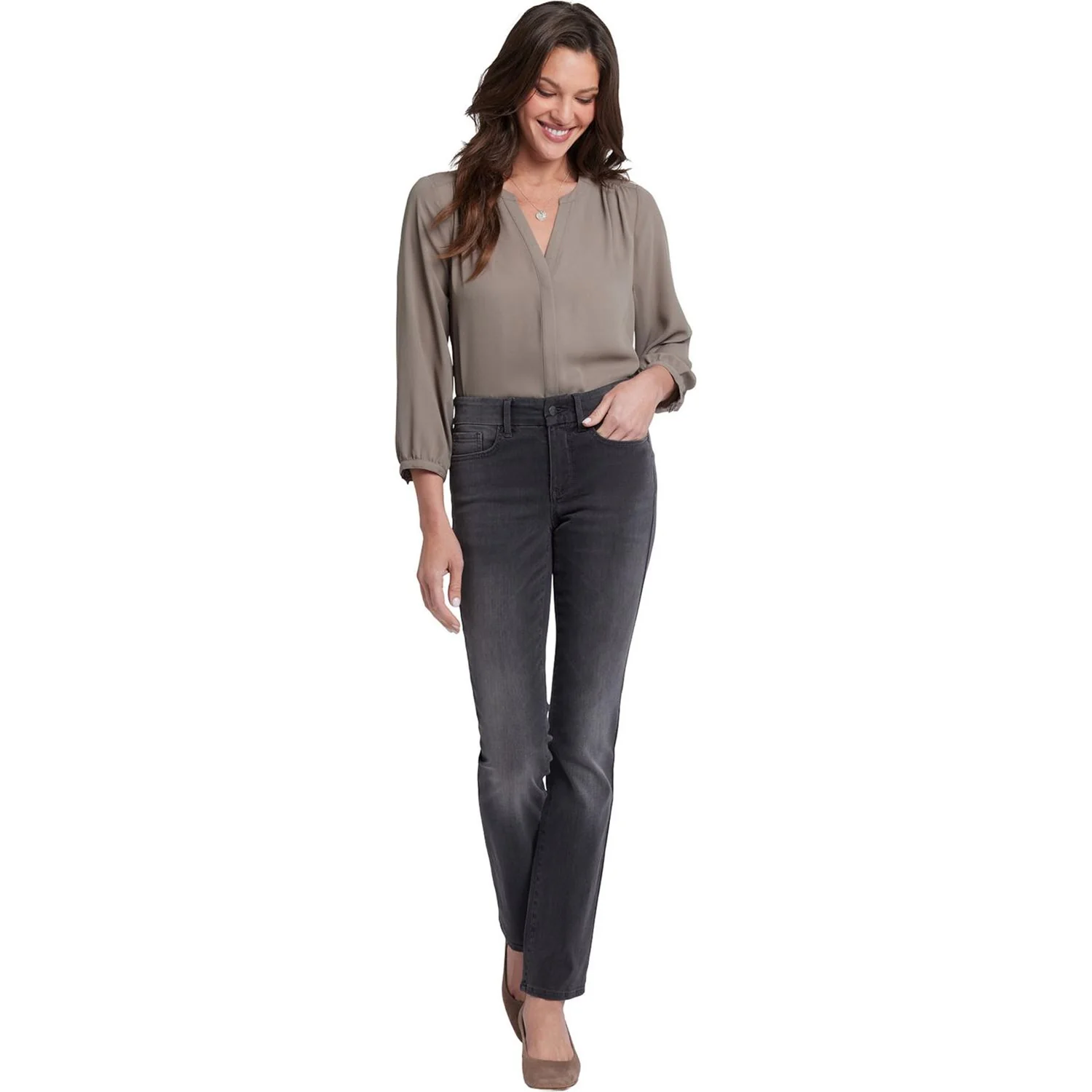 NYDJ - Womens Waist-Match™ Marilyn Straight Jeans - Image 2