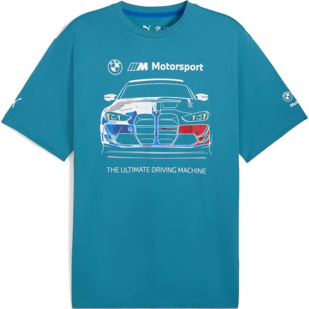 Puma - Mens Bmw Mms Bold Graphic T-Shirt - Image 4