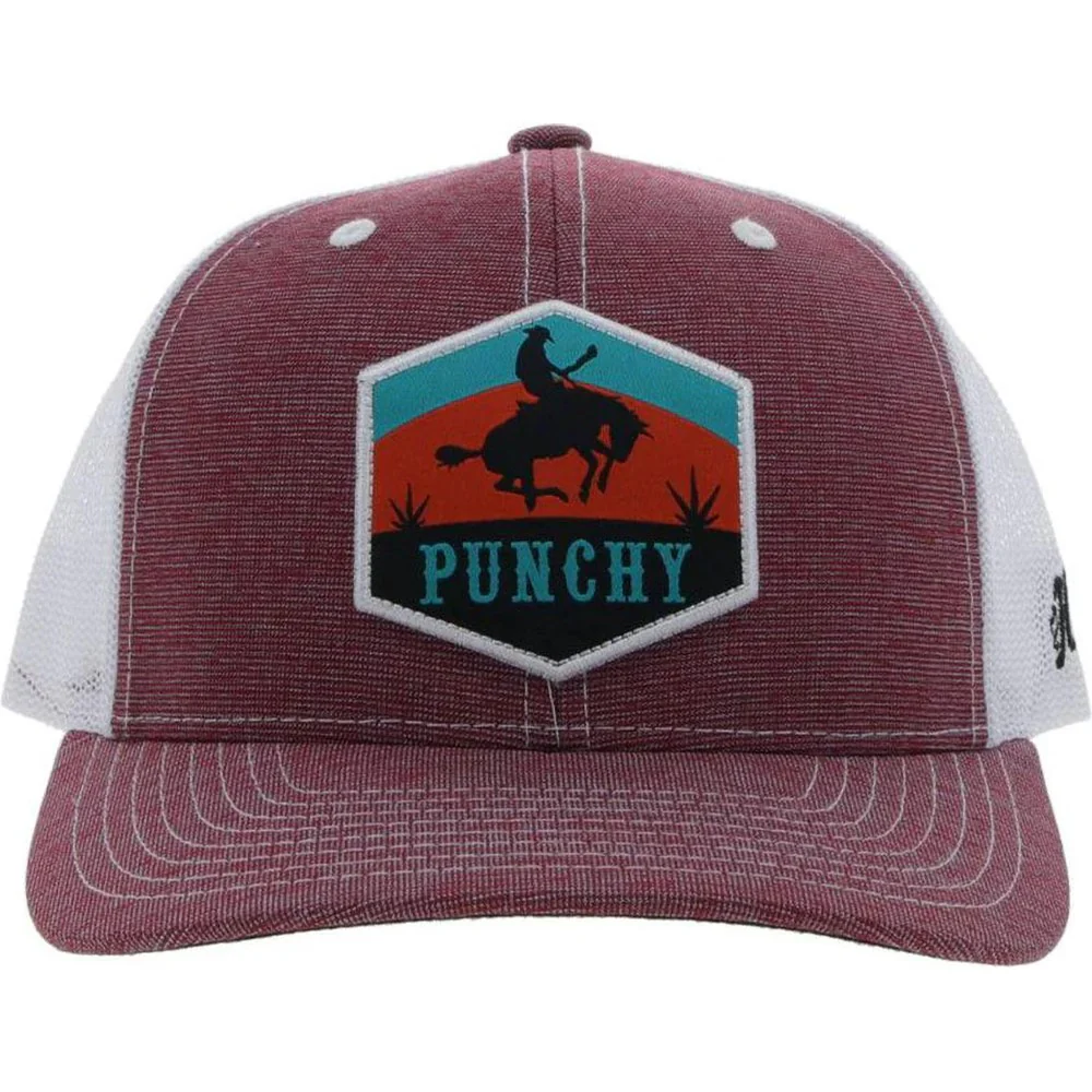 Punchy - Mens Ranchero 6-Panel Trucker Cap With Patch Logo - Image 5