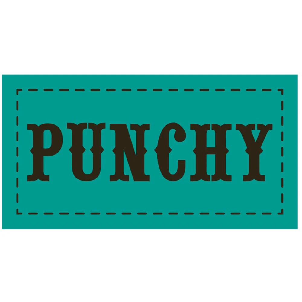 Punchy - Unisex 4 By 2 Rectangle Sticker Pack Includes 6 Stickers - Image 2