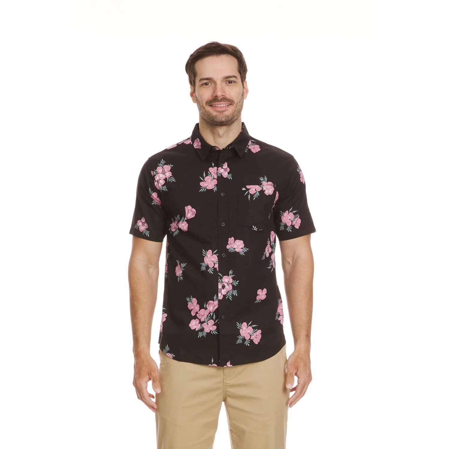 Quiksilver - Mens Apero Habitats Classic Short Sleeve Shirt - Image 5