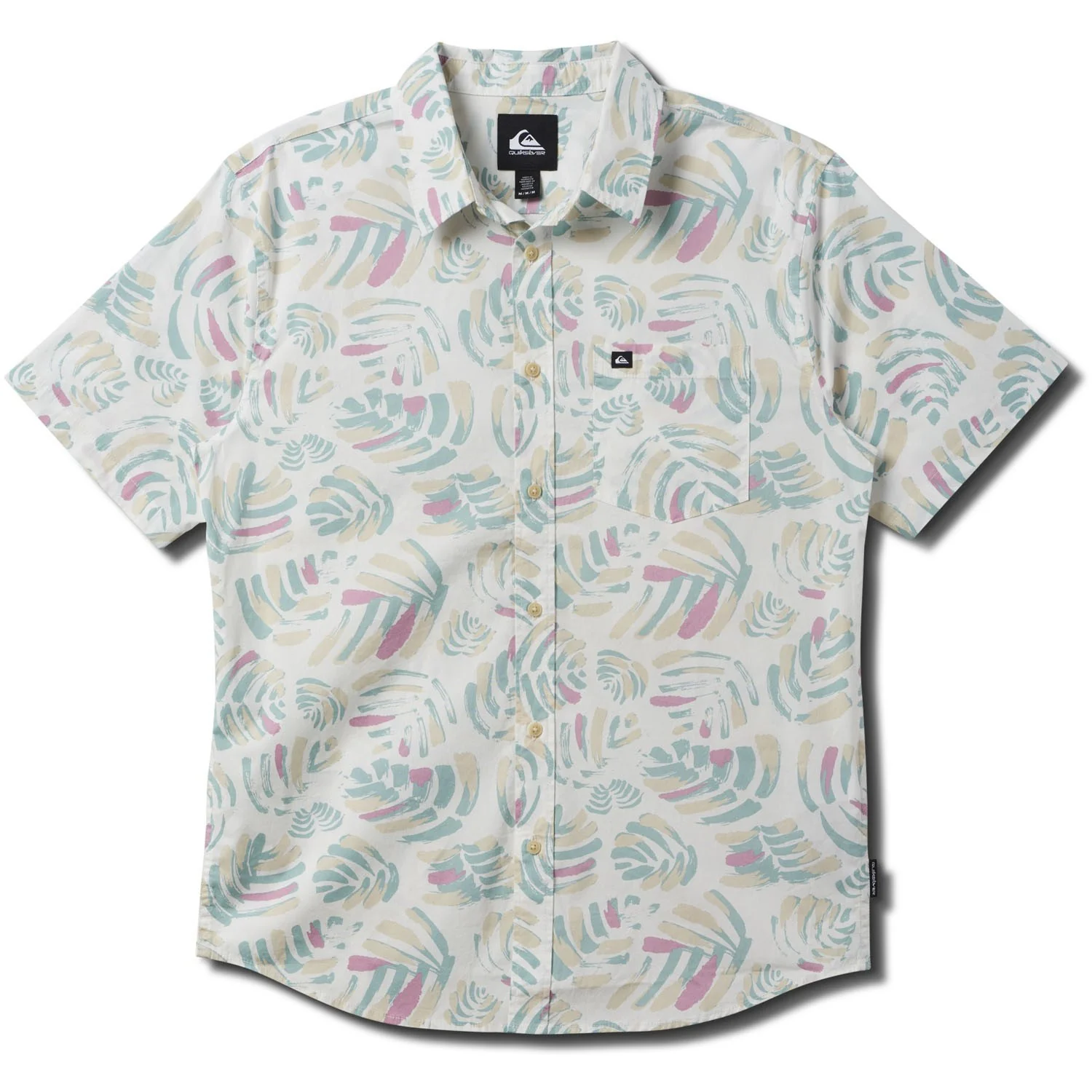 Quiksilver - Mens Apero Shades Classic Stretch Short Sleeve Shirt - Image 3