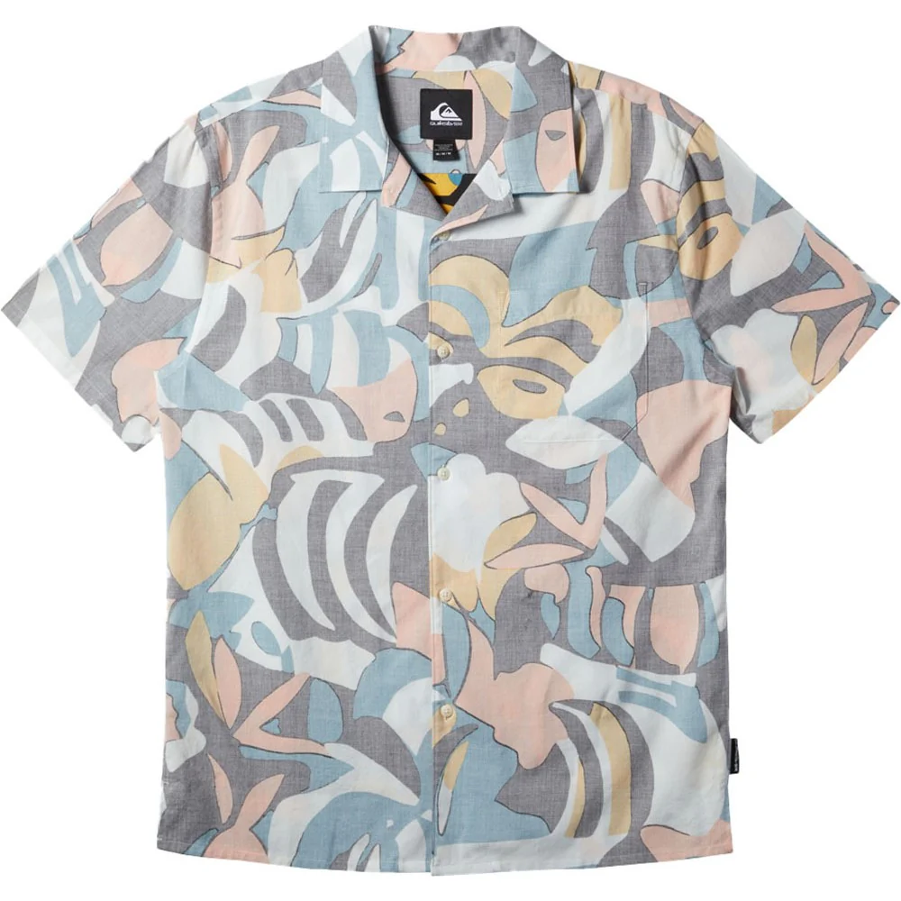 Quiksilver - Mens Beach Club Casual Short Sleeve Shirt - Image 5