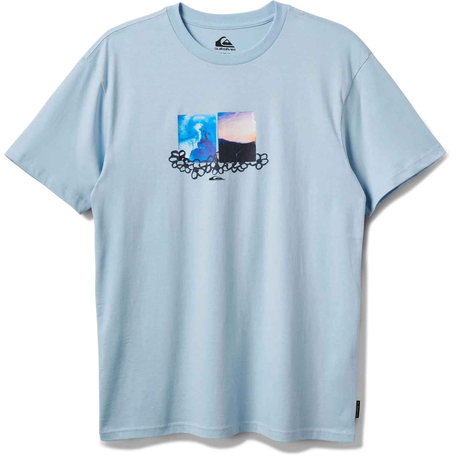 Quiksilver - Mens Blue Balloon Mt0 Short Sleeve Graphic T-Shirt - Image 2