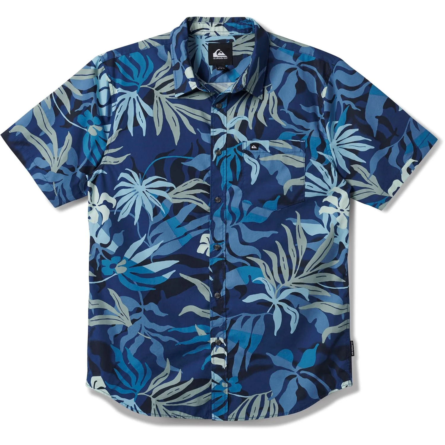 Quiksilver - Mens Blueweed Classic Short Sleeve Woven Shirt - Image 2