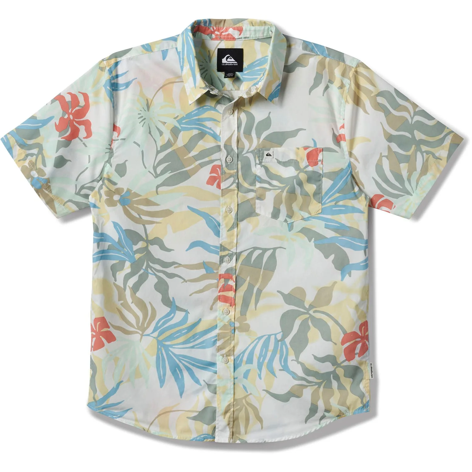Quiksilver - Mens Blueweed Classic Short Sleeve Woven Shirt - Image 3