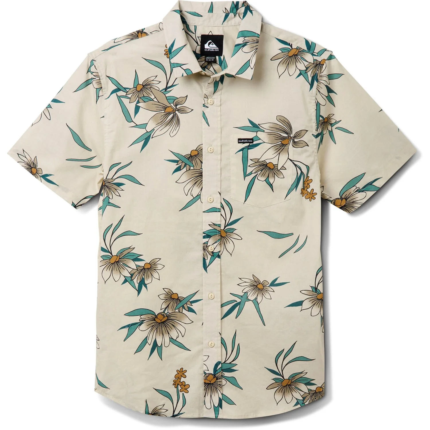 Quiksilver - Mens Coastal Flora Classic Short Sleeve Woven Shirt - Image 2