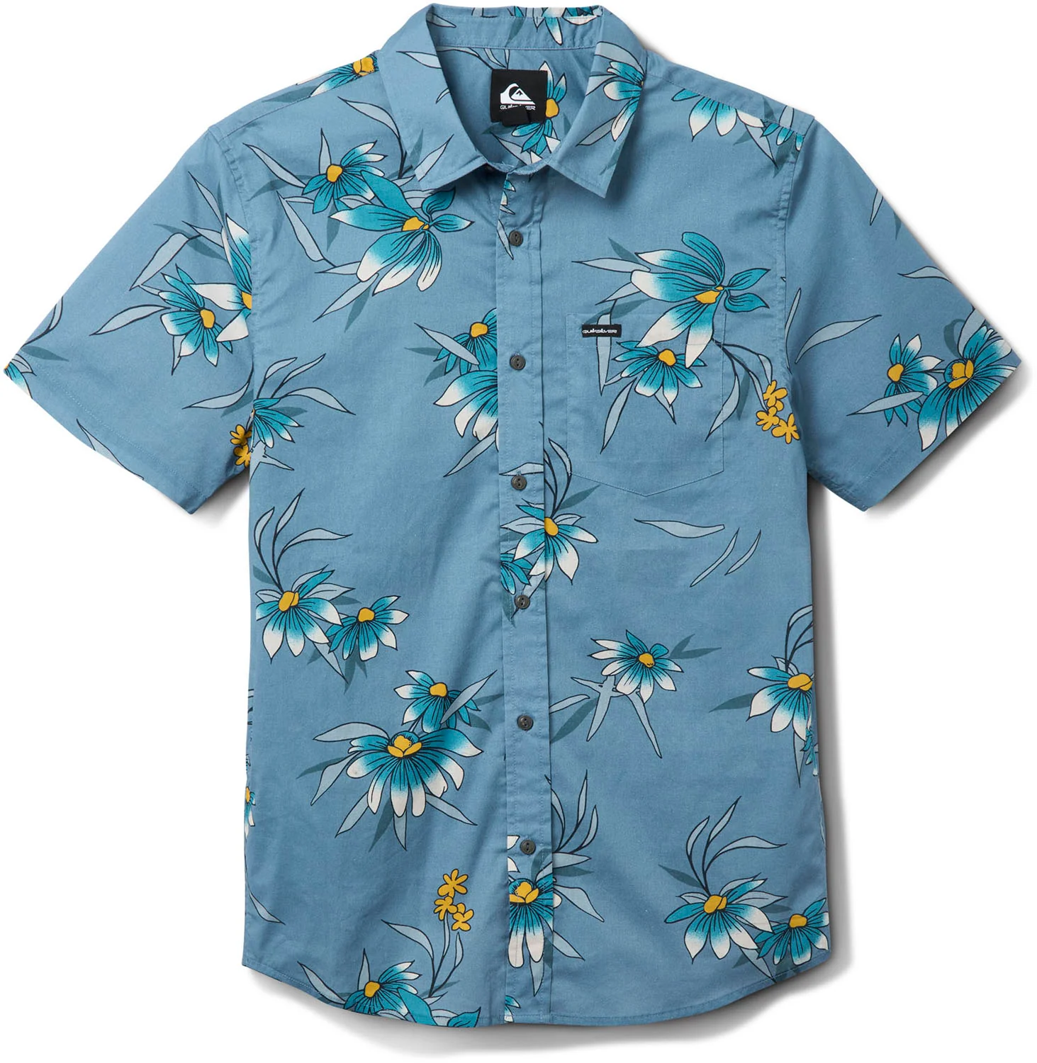 Quiksilver - Mens Coastal Flora Classic Short Sleeve Woven Shirt - Image 3