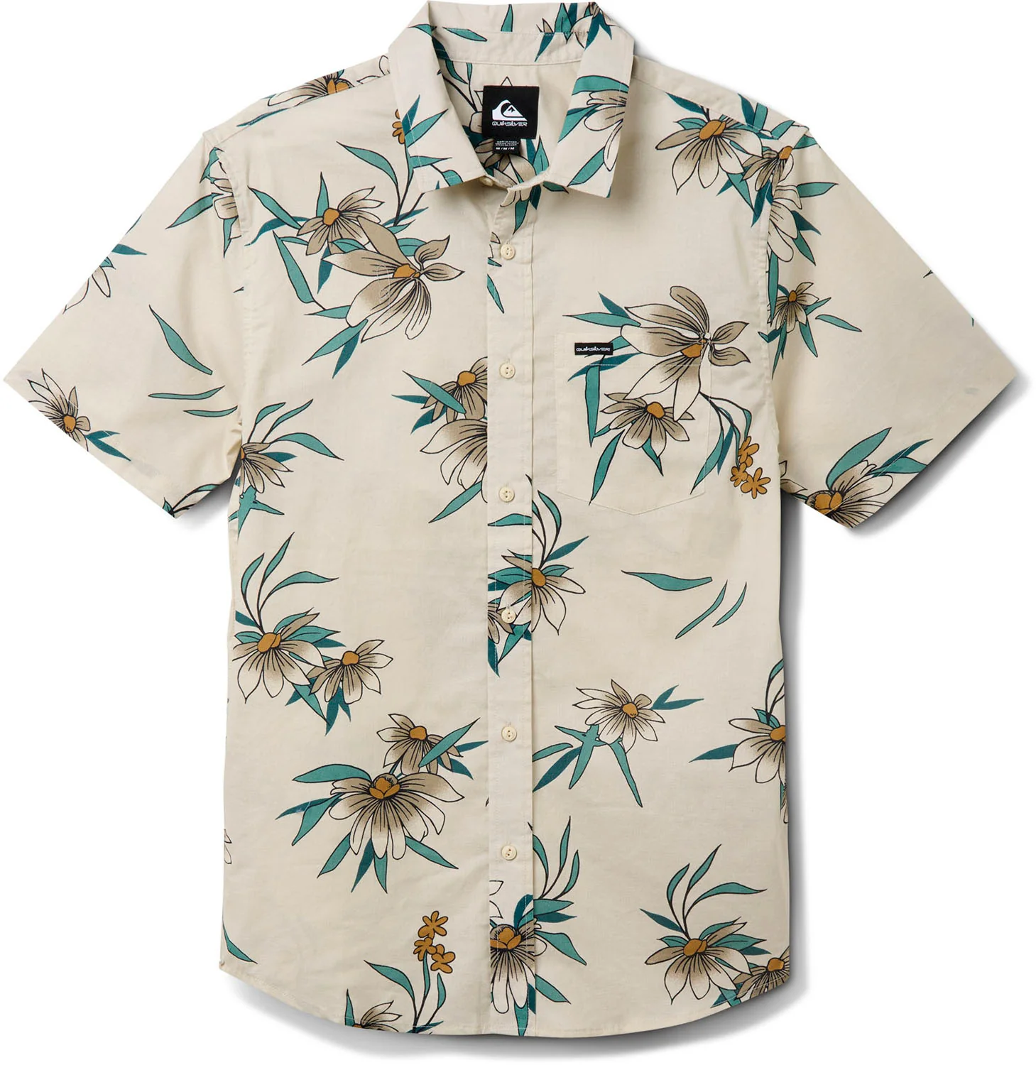 Quiksilver - Mens Coastal Flora Classic Short Sleeve Woven Shirt - Image 4