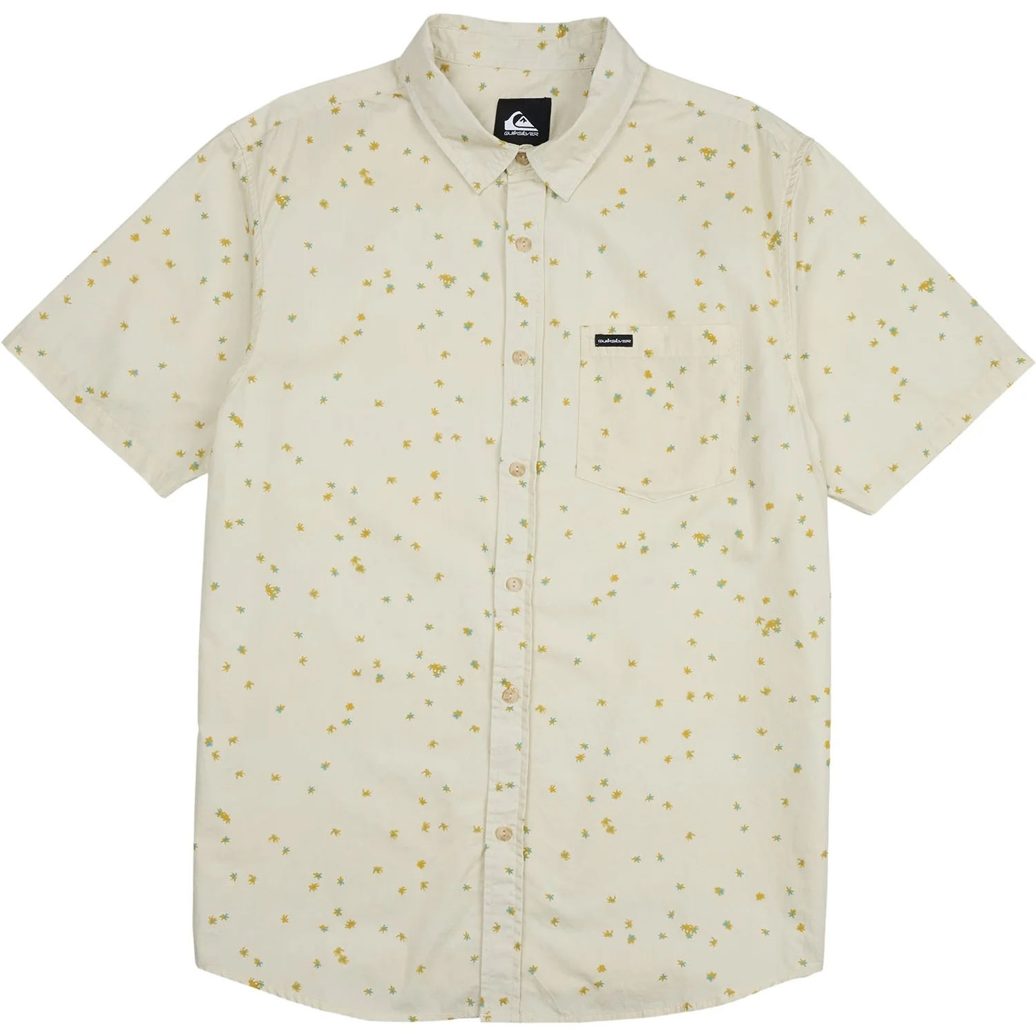 Quiksilver - Mens Ditsy Blossom Classic Short Sleeve Woven Shirt - Image 3