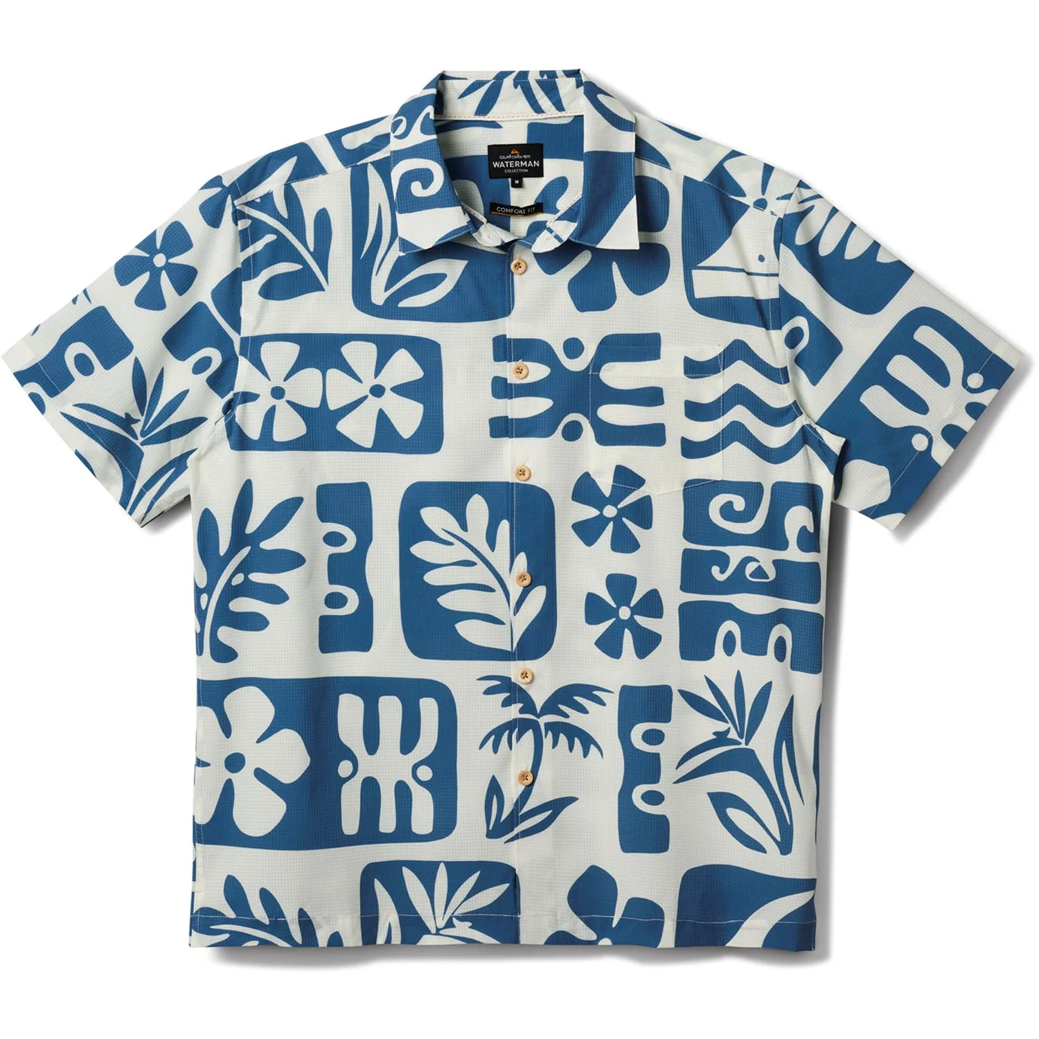 Quiksilver - Mens Dunes Board Short Sleeve Woven Shirt - Image 2