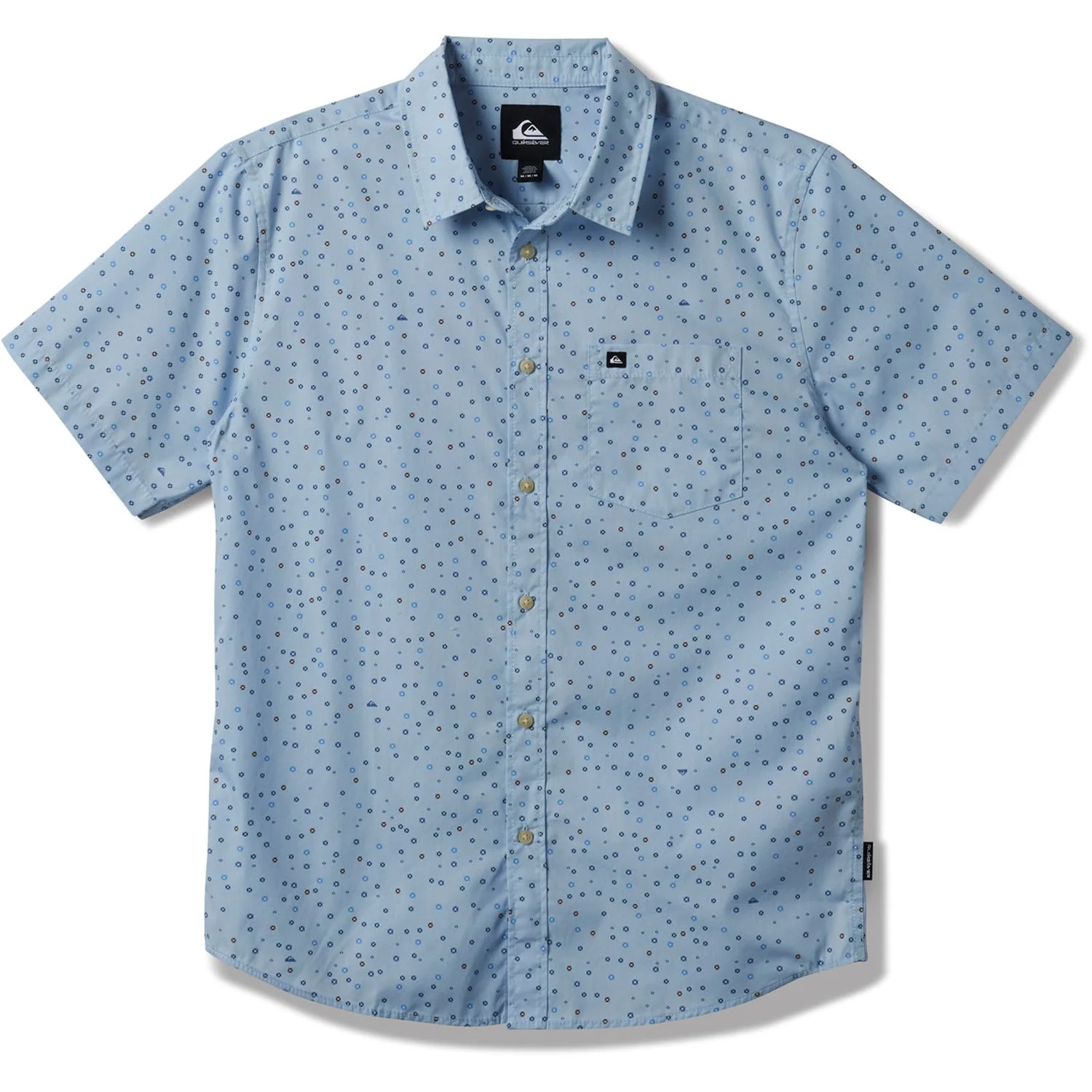 Quiksilver - Mens Freedom Mini Classic Short Sleeve Woven Shirt - Image 2