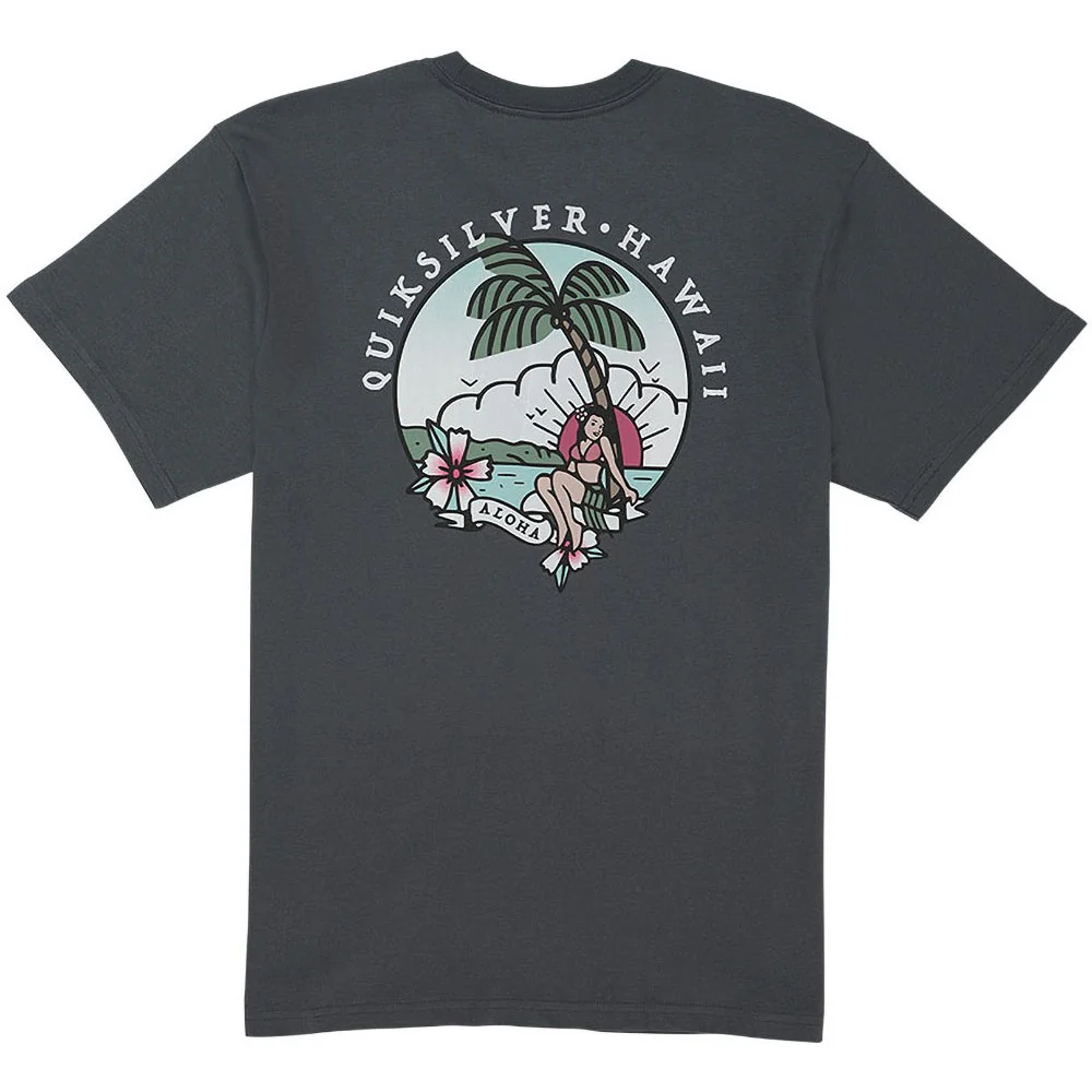 Quiksilver - Mens Hi Hula Sunset Mt0 Short Sleeve Graphic T-Shirt