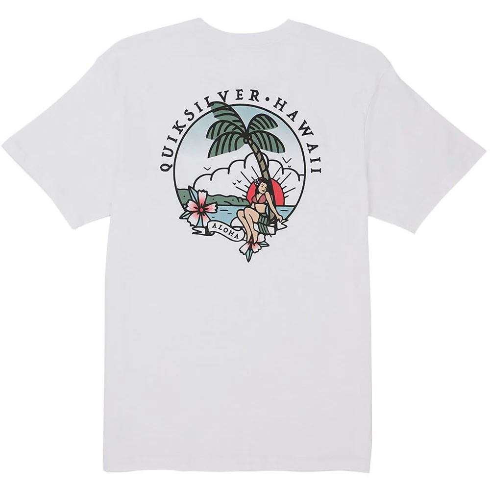 Quiksilver - Mens Hi Hula Sunset Mt0 Short Sleeve Graphic T-Shirt - Image 2