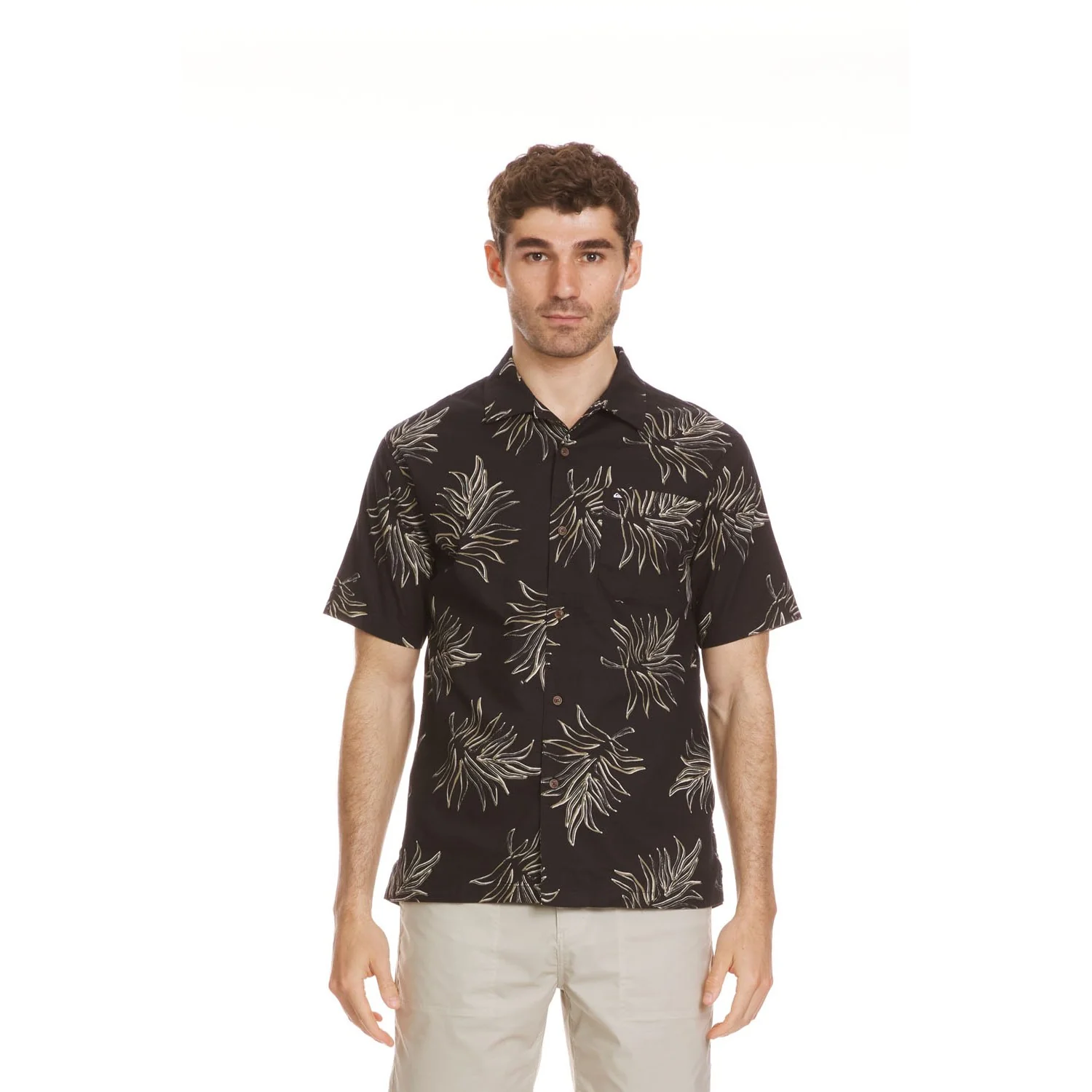 Quiksilver - Mens Island Palms Casual Short Sleeve Shirt - Image 3