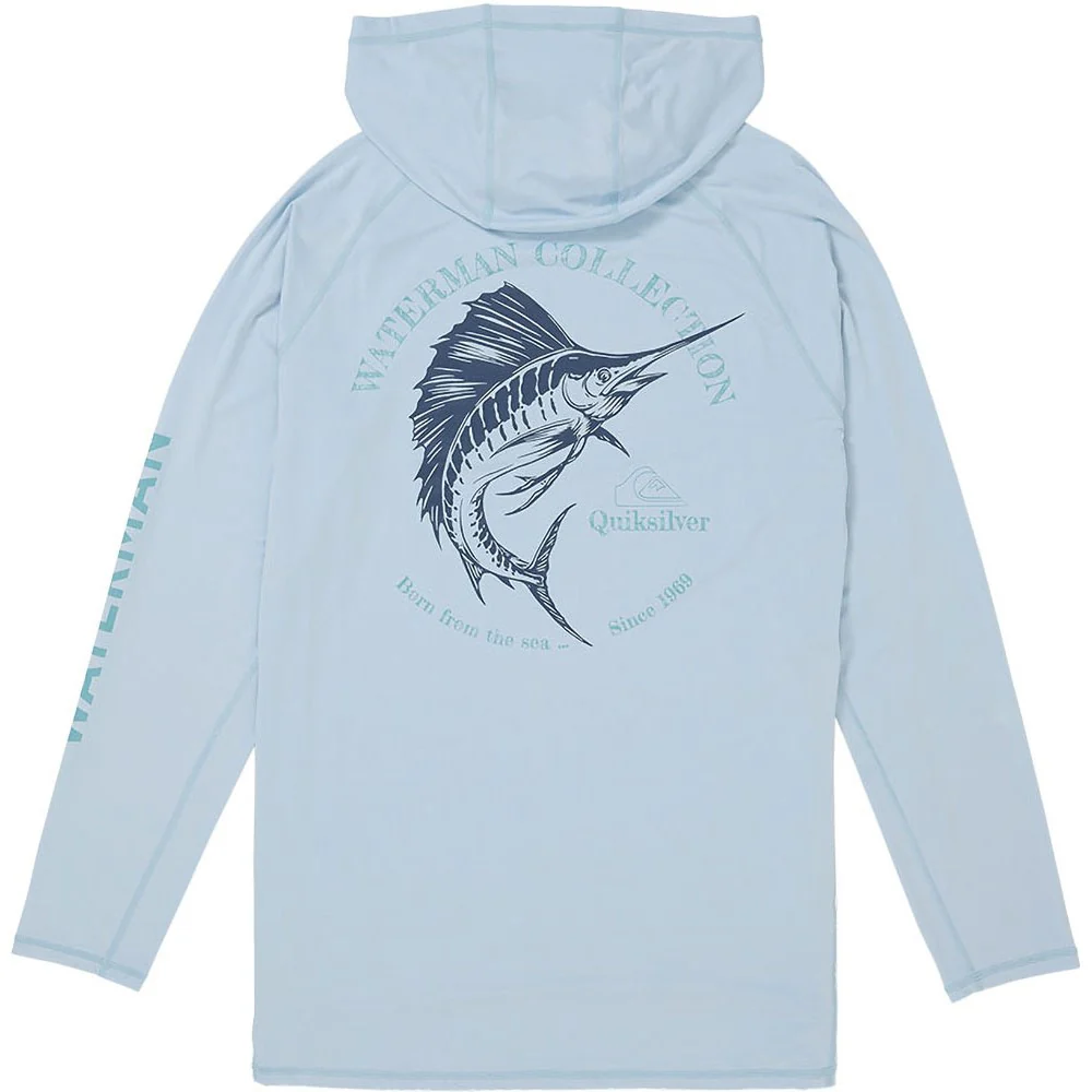 Quiksilver - Mens Marley Long Sleeve Hooded Surf T-Shirt - Image 2