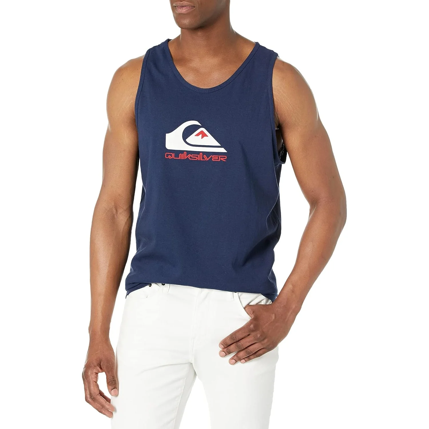Quiksilver - Mens Mw Logo Front Tank Top - Image 5