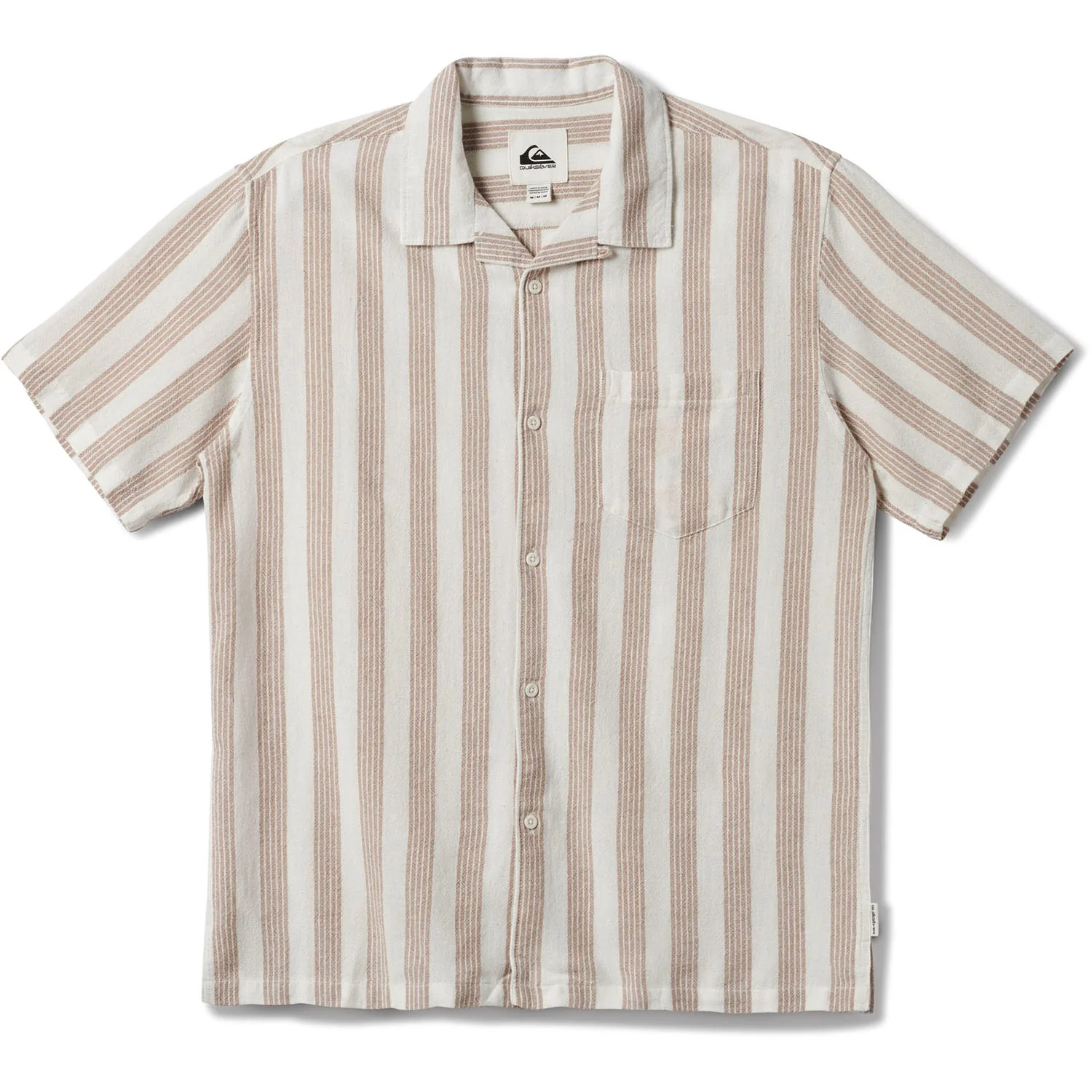 Quiksilver - Mens Nightfall Island Short Sleeve Woven Shirt - Image 5