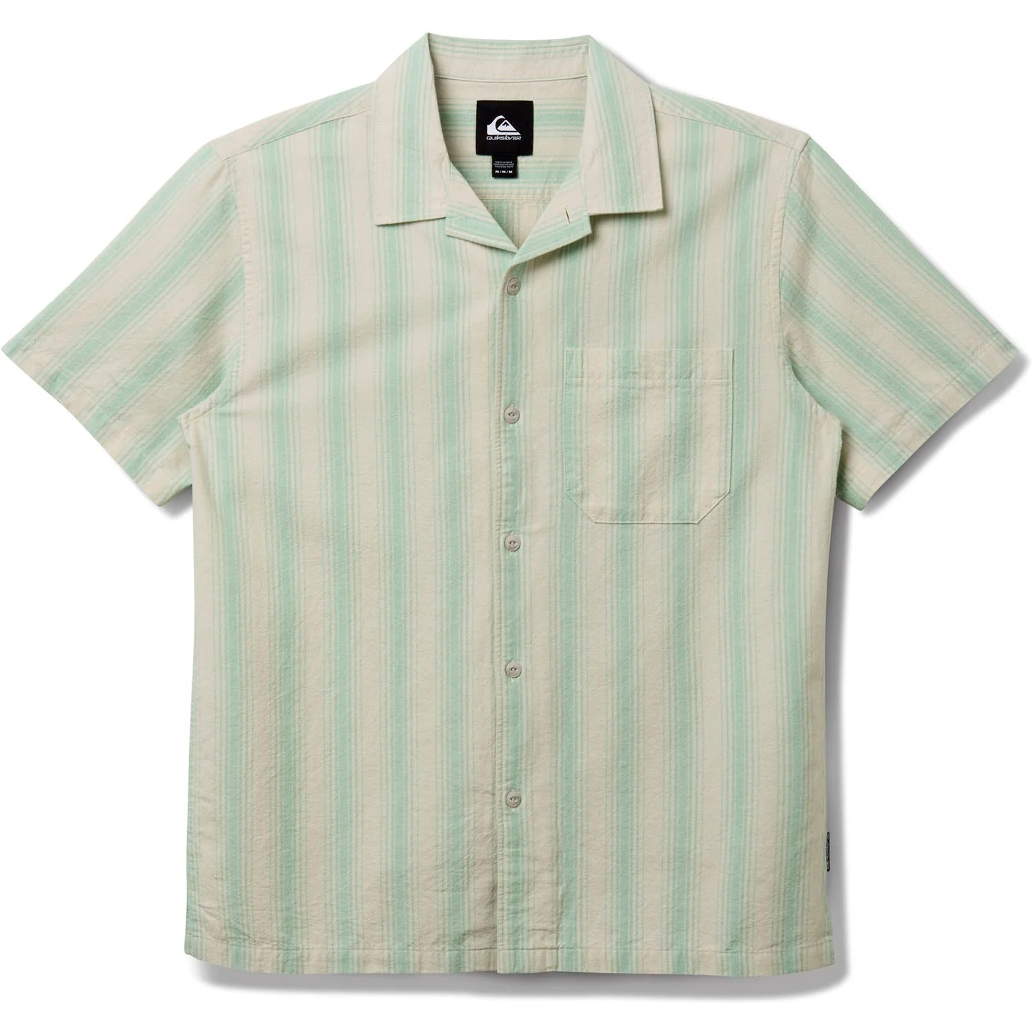 Quiksilver - Mens Oxford Stripe Casual Short Sleeve Woven Shirt - Image 3