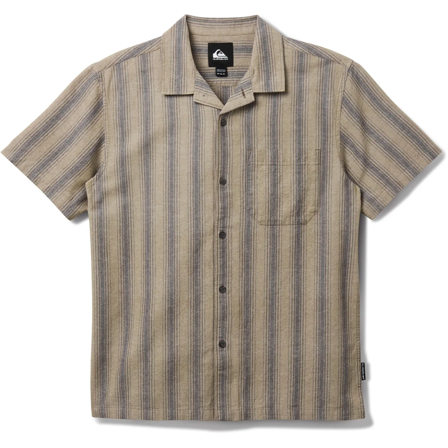 Quiksilver - Mens Oxford Stripe Casual Short Sleeve Woven Shirt - Image 4