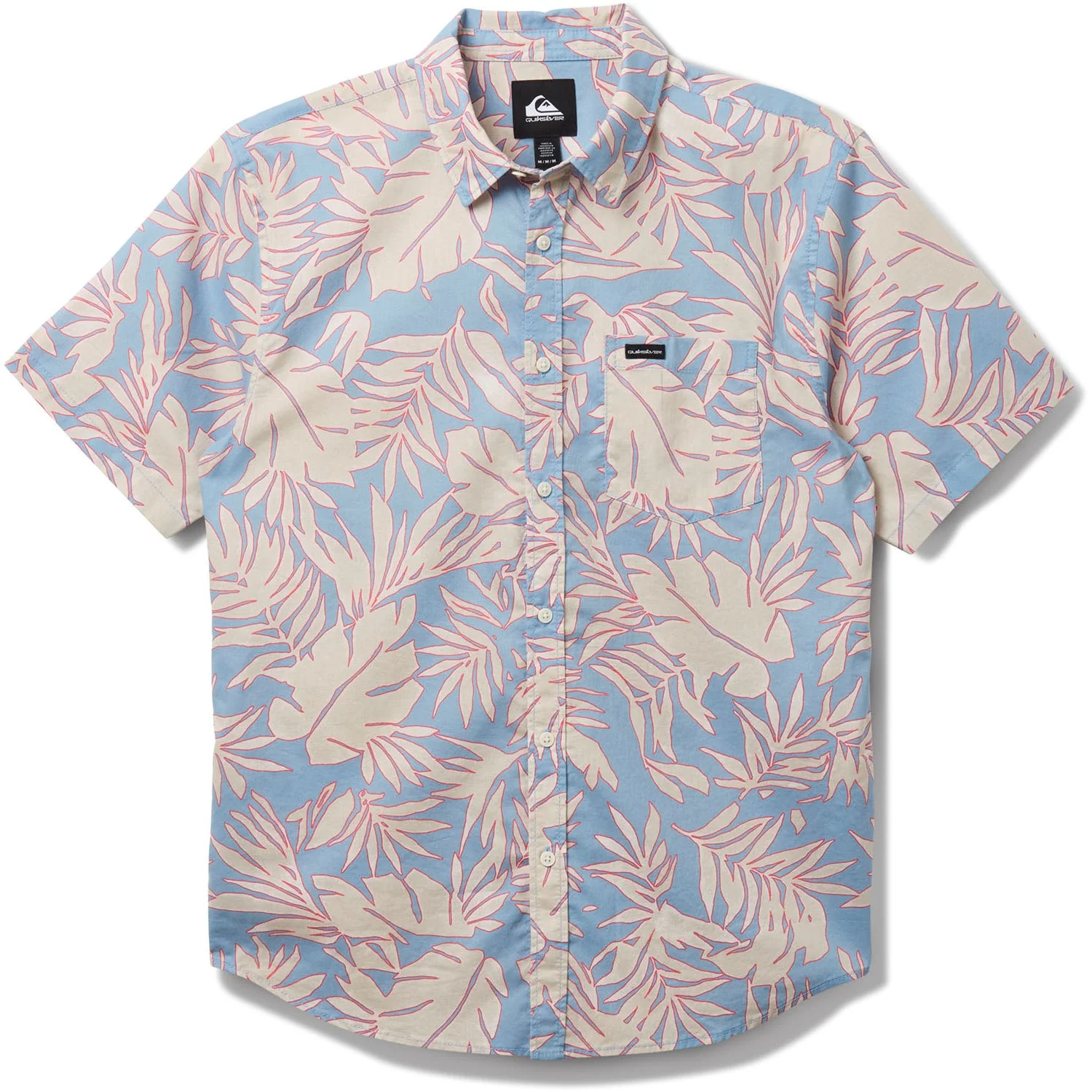 Quiksilver - Mens Palm Trip Classic Short Sleeve Woven Shirt - Image 4