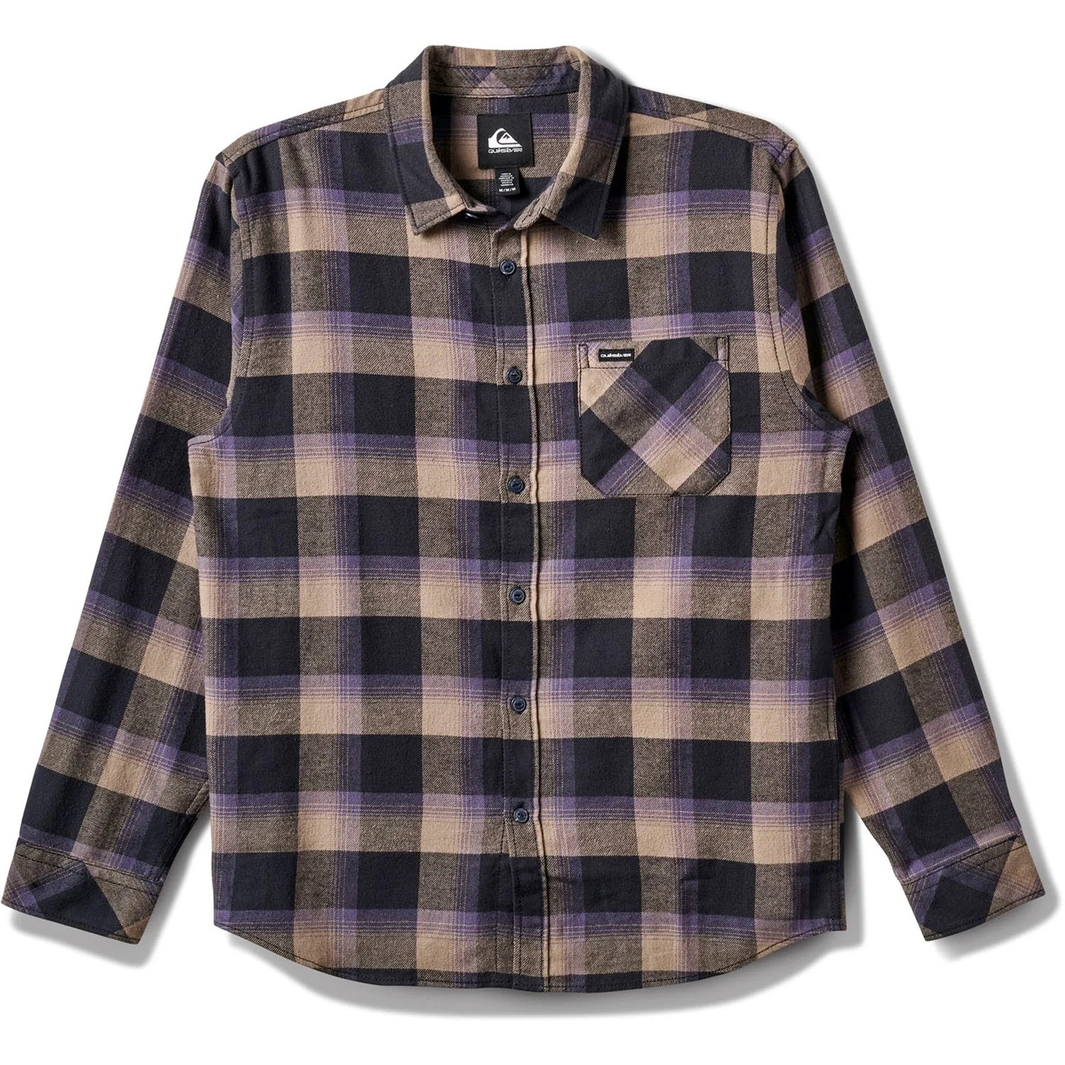 Quiksilver - Mens Penmar Check Flannel Long Sleeve Woven Shirt - Image 4