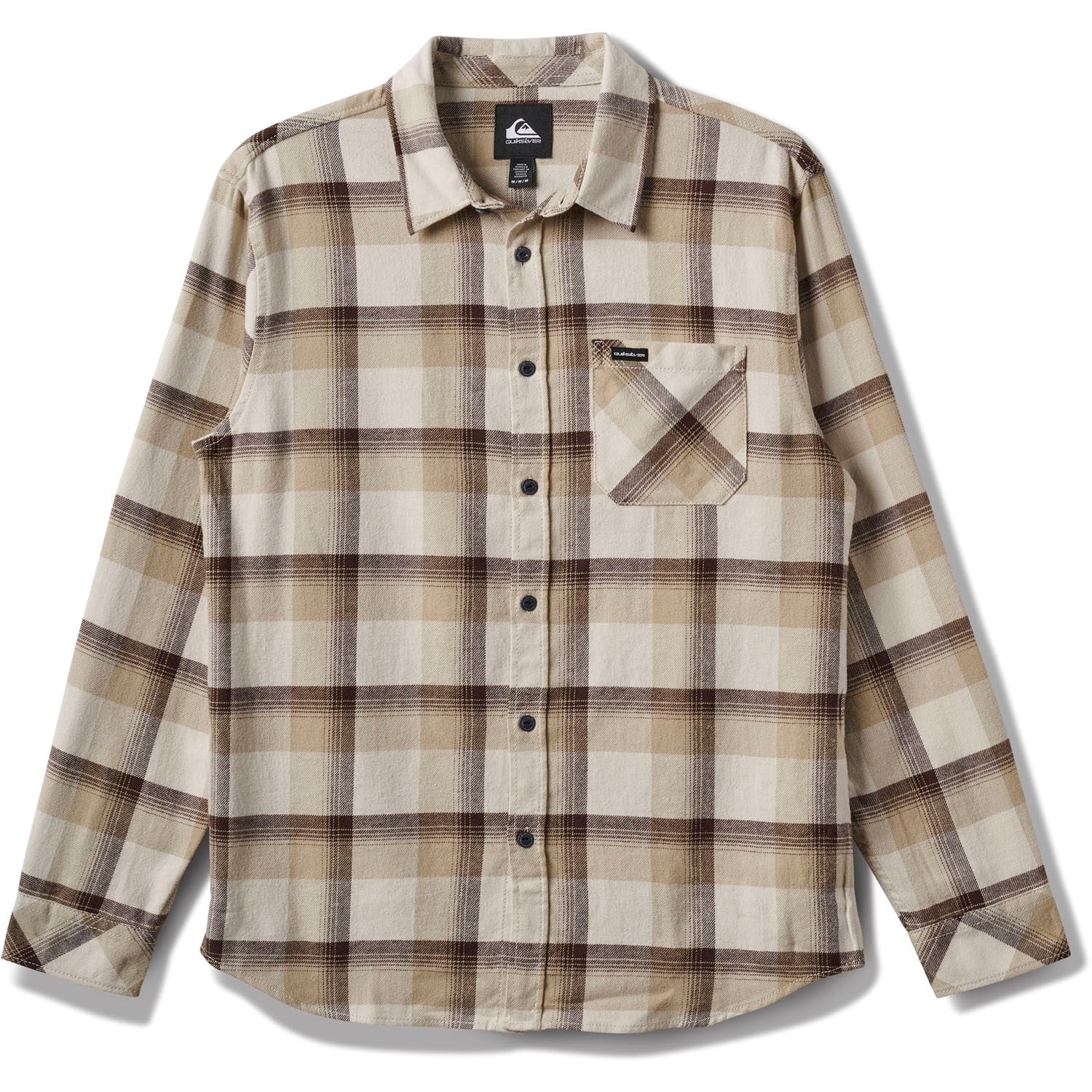 Quiksilver - Mens Penmar Check Flannel Long Sleeve Woven Shirt - Image 7