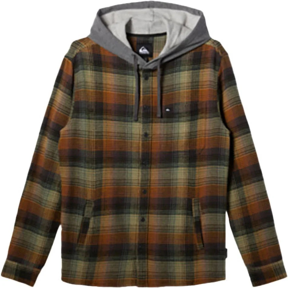 Quiksilver - Mens Sandbar Hooded Flannel Shirt - Image 2
